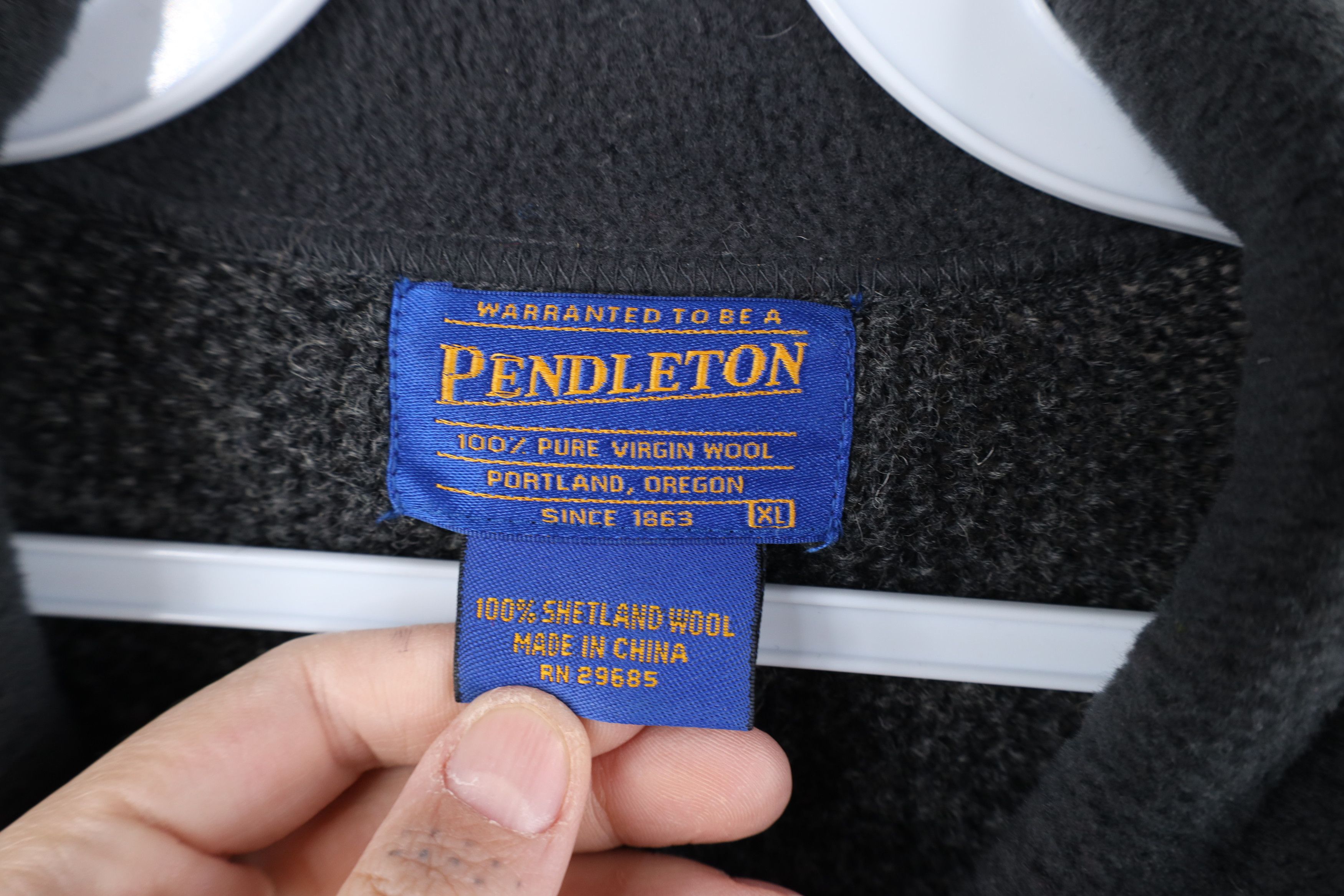 Pendleton Vintage Pendleton Thermal Knit Half Zip Pullover Sweater Size US XL / EU 56 / 4 - 8 Thumbnail