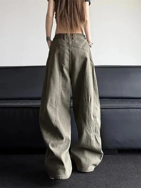 Japanese Brand Retro loose straight leg casual jeans Size US 32 / EU 48 - 5 Thumbnail