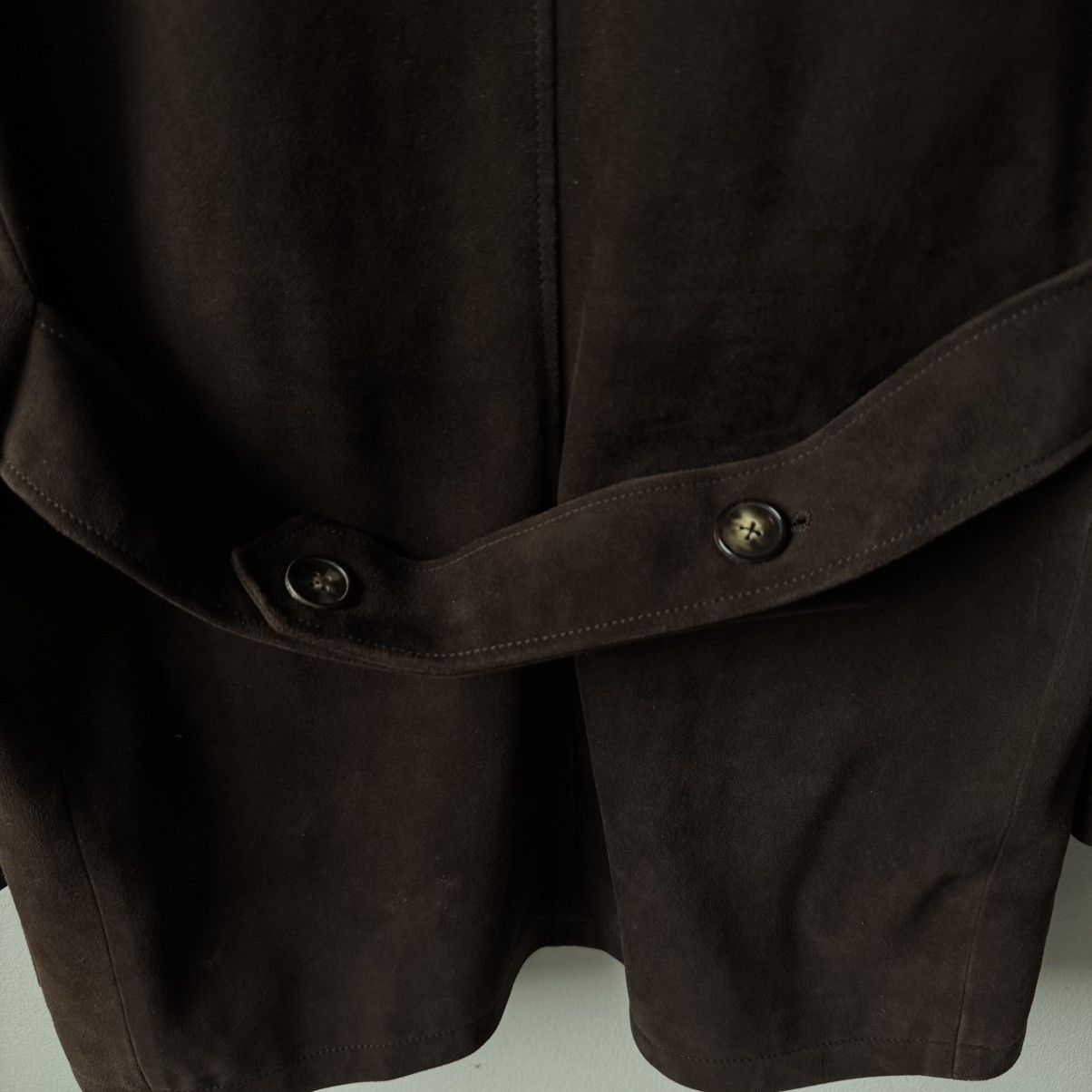 Hermes Hermes 2000's Brown Suede Deer Leather Short Coat Size US L / EU 52-54 / 3 - 8 Thumbnail