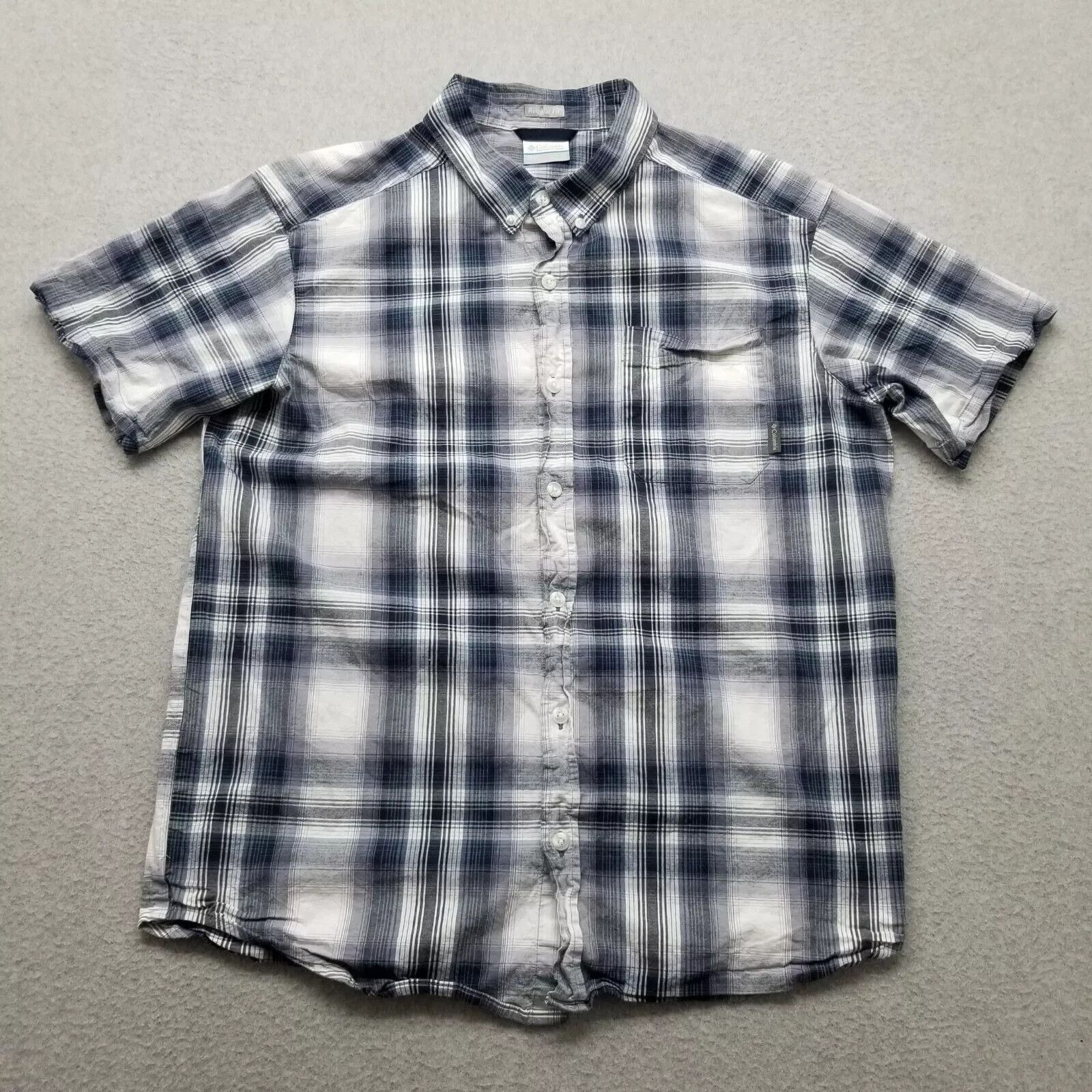 Columbia Columbia Shirt Mens Large Plaid Button Up Short Sleeve Size US L / EU 52-54 / 3 - 1 Thumbnail