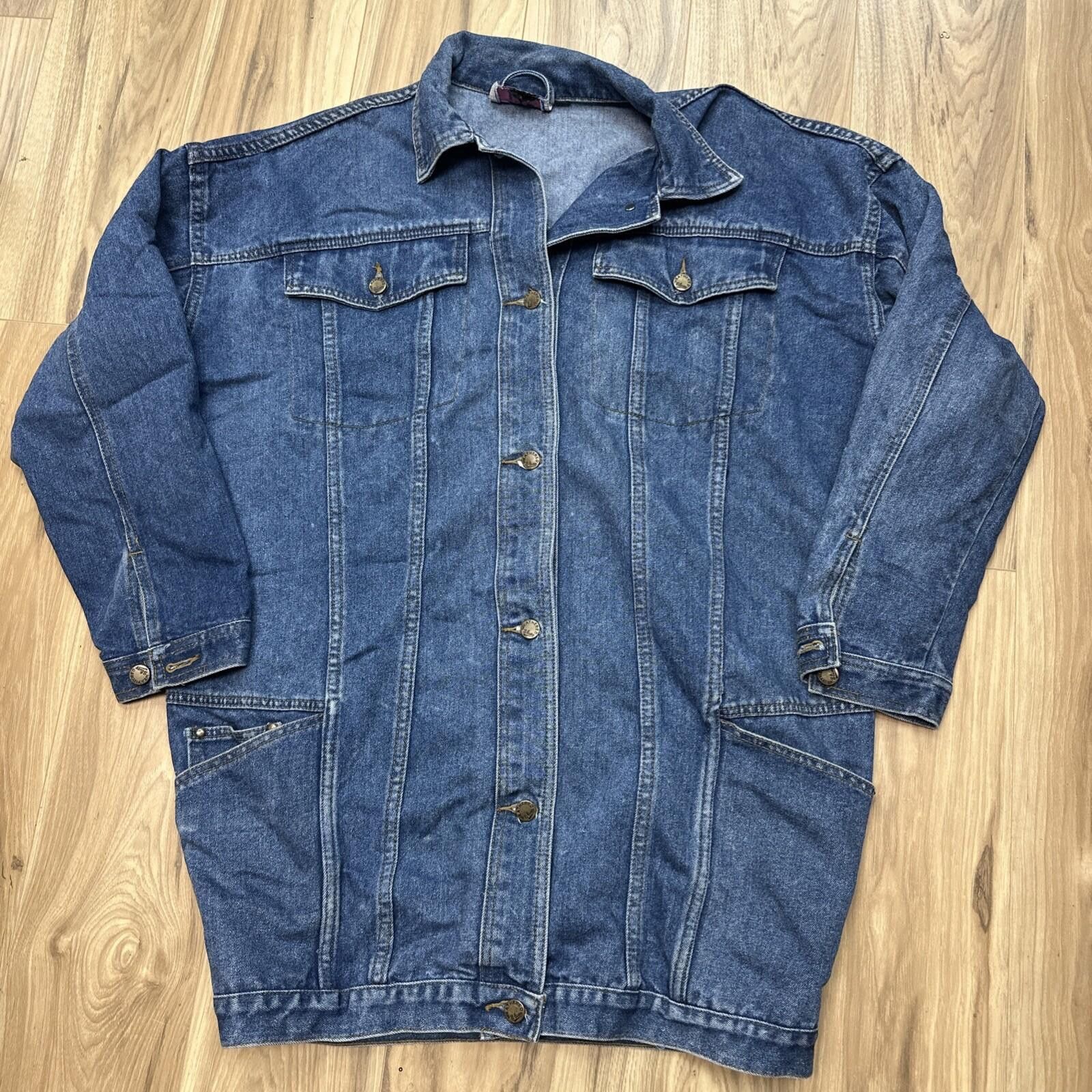Other Vintage 90s Weather Blue Denim Medium Jacket Size US M / EU 48-50 / 2 - 1 Thumbnail