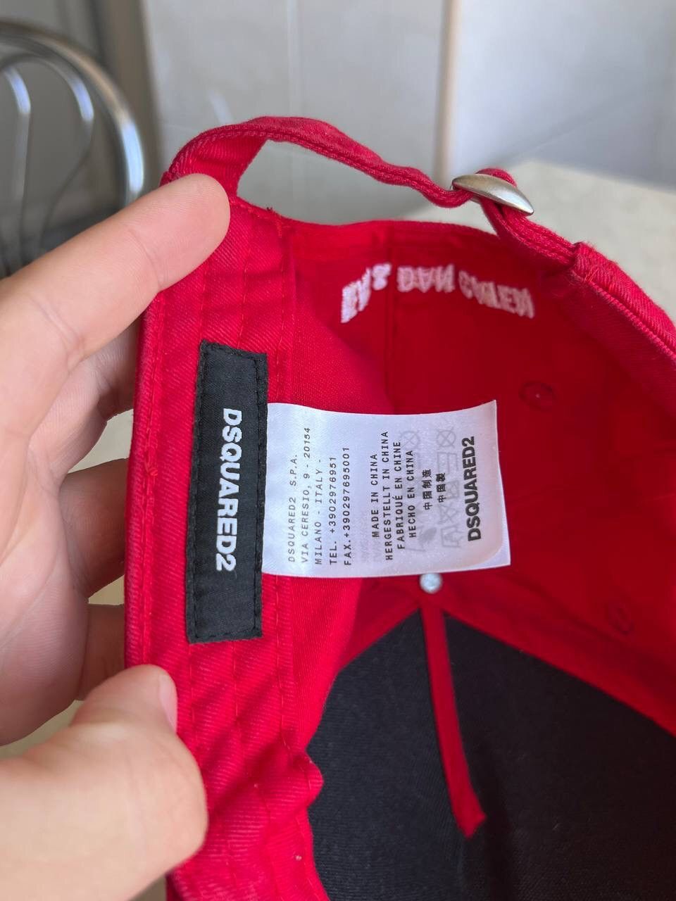Dsquared2 Vintage Dsquared2 ICON 2000s hat cap red white 3D logo Y2K Size ONE SIZE - 8 Thumbnail