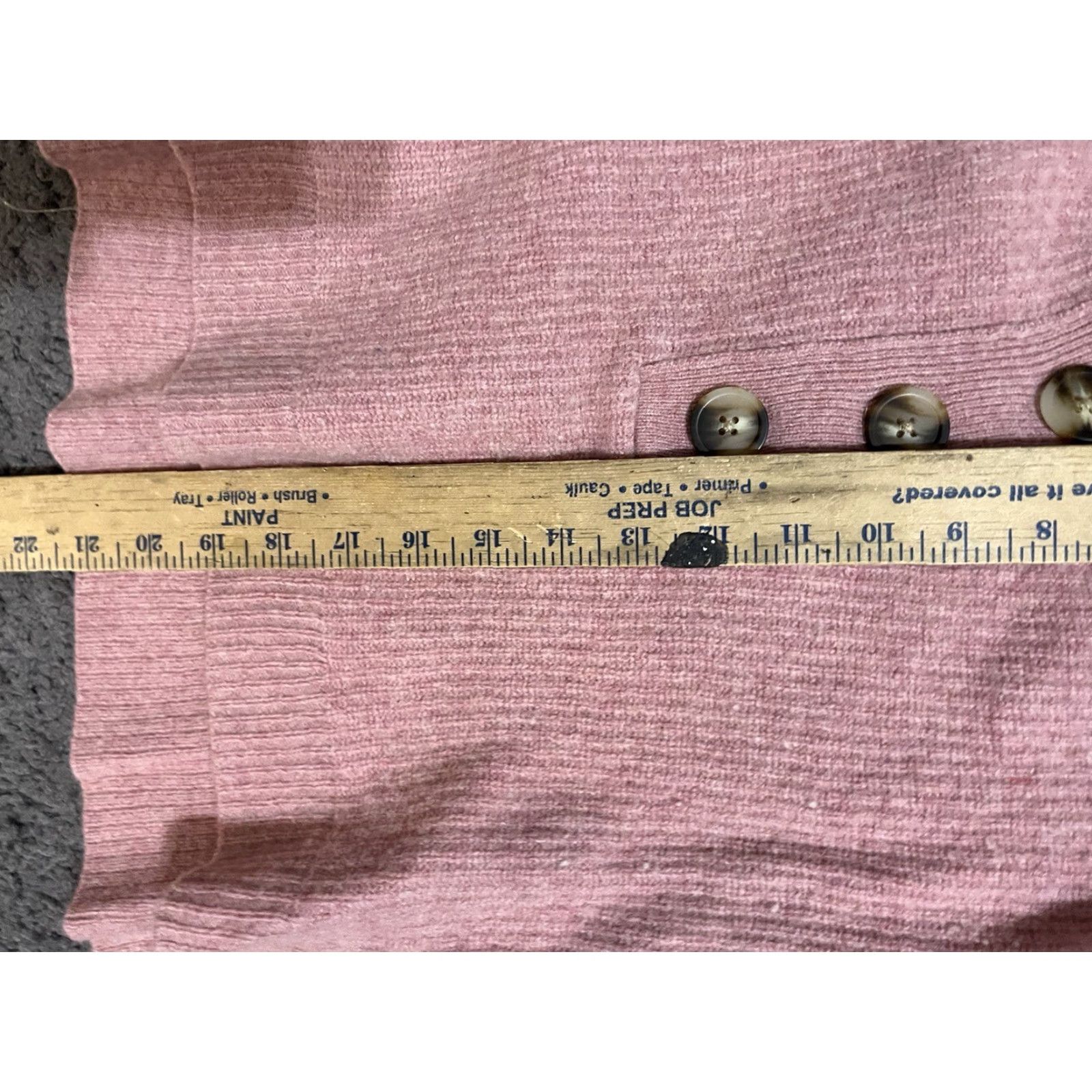 Madewell Madewell Sweater S Pink Wool Blend Ribbed Henley Relaxed 3 Button Womens Size S / US 4 / IT 40 - 5 Thumbnail