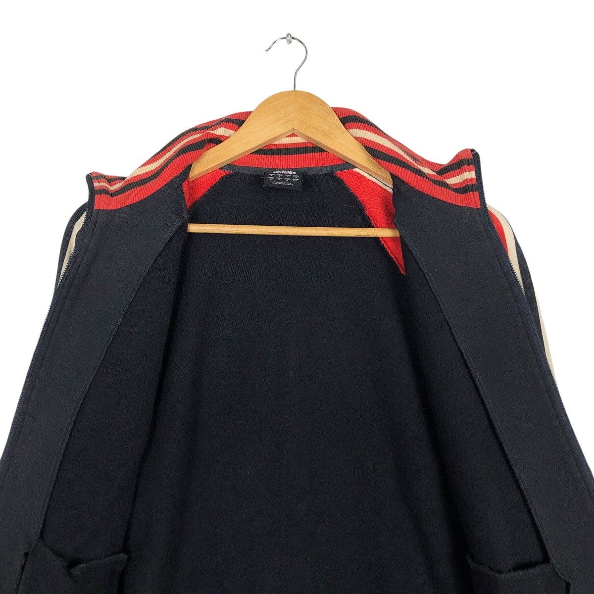 Adidas Adidas Vintage Three Stripe Sweater Jacket 90s Streetwear Size US S / EU 44-46 / 1 - 12 Thumbnail