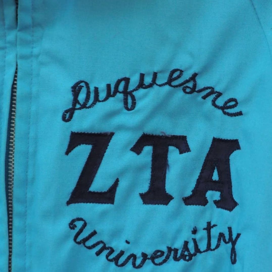 Vintage VINTAGE 1960s Duquesne University ZTA Zeta Tau Alpha Fraternity Sorority Jacket Size S / US 4 / IT 40 - 2 Thumbnail