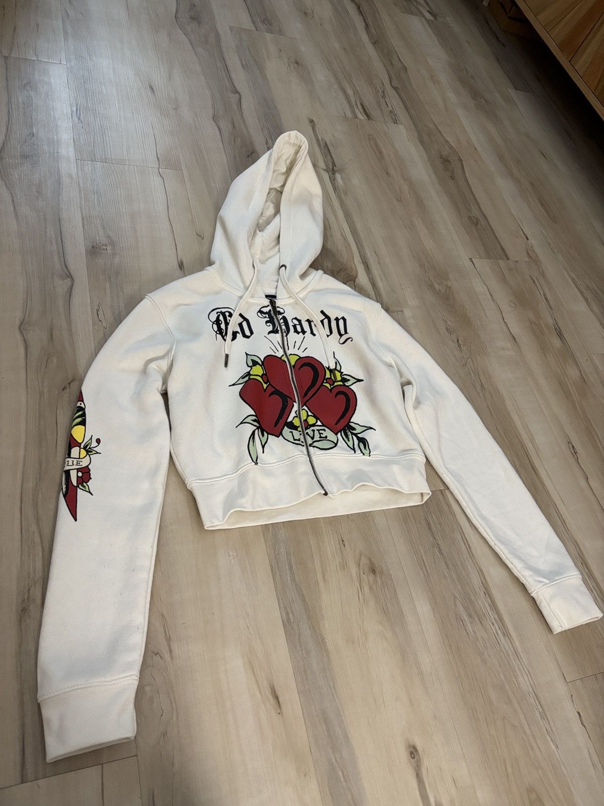 Ed Hardy Ed Hardy Cropped Hoodie Size L / US 10 / IT 46 - 2 Thumbnail