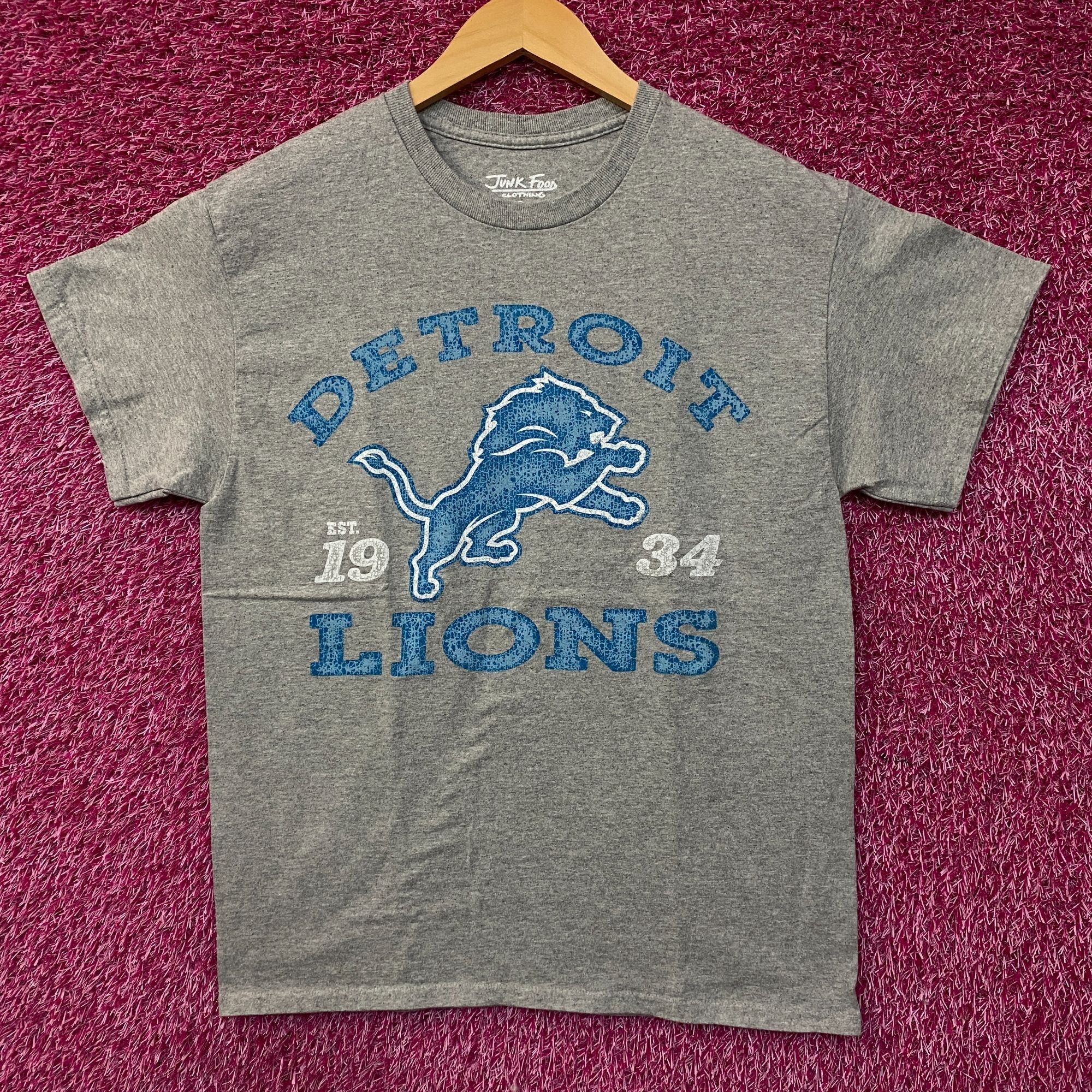 Junk Food Junk Food Clothing Detroit Lions Faded Vintage Style T-Shirt Size US S / EU 44-46 / 1 - 1 Thumbnail