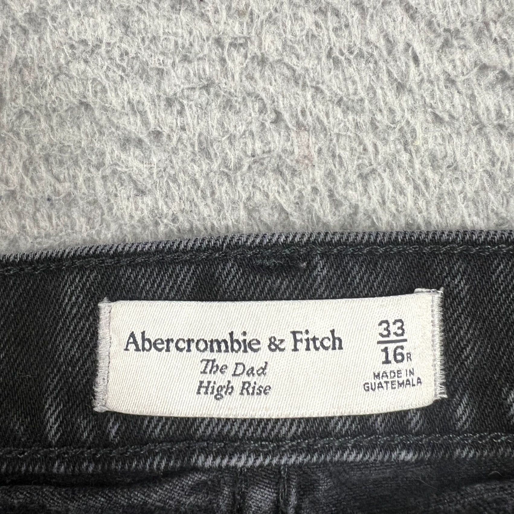 Abercrombie & Fitch VINTAGE Abercrombie & Fitch Women’s Jeans The Dad High Rise Button Fly Distressed Blue 16 Regular 31in Inseam Girls/Womens Size 38" / US 16 / IT 52 - 5 Thumbnail