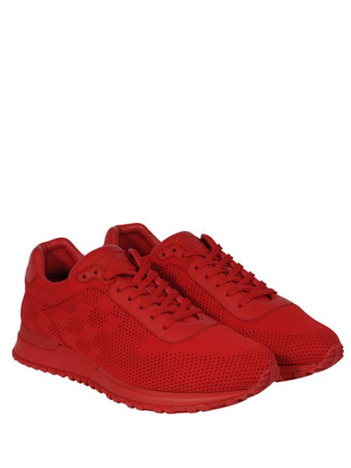 Louis Vuitton Runaway Damier Sneakers Red Size US 7 / EU 40 - 1 Thumbnail