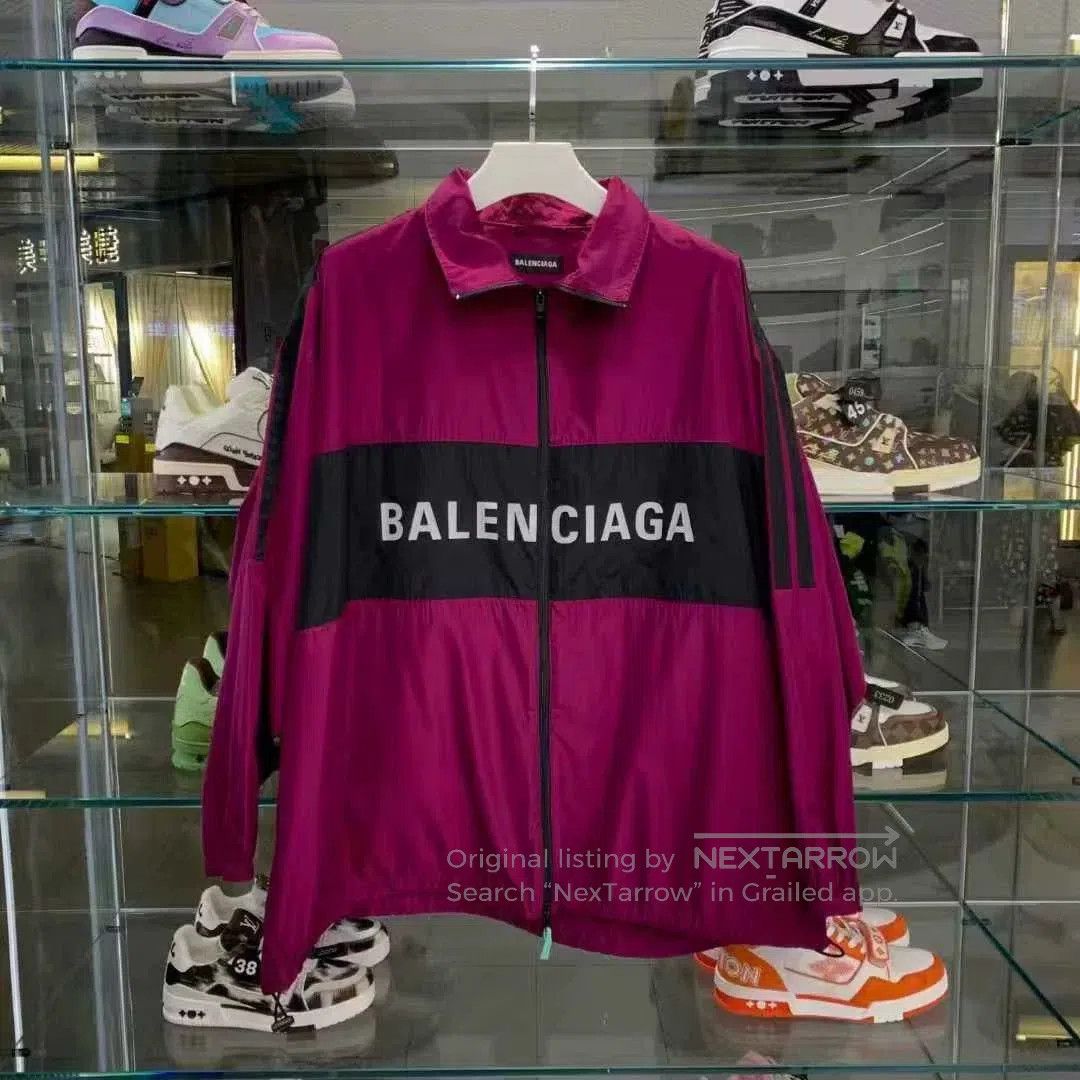 Balenciaga Balenciaga Letter Print Colorblock School Jacket. Size US S / EU 44-46 / 1 - 1 Thumbnail