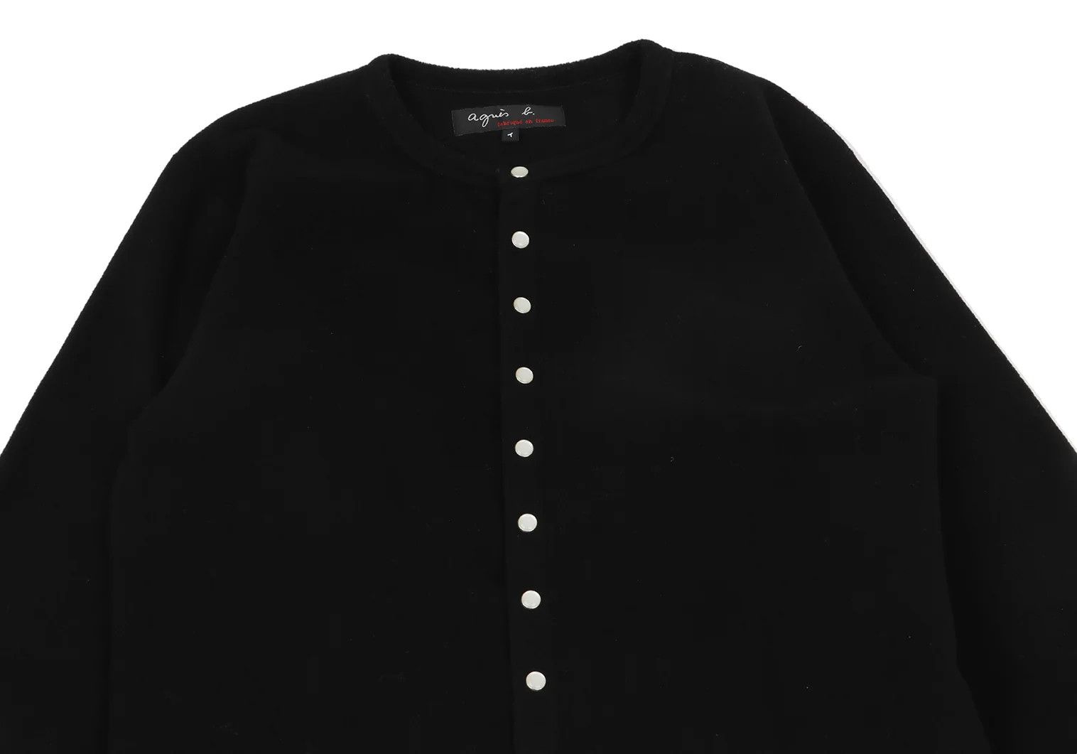 agnes b. Fleece Snap Button Jacket in Black Size 1 Size US S / EU 44-46 / 1 - 2 Thumbnail