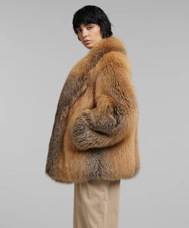 Other Women’s Ginger Fox Fur Coat Size L / US 10 / IT 46 - 3 Thumbnail
