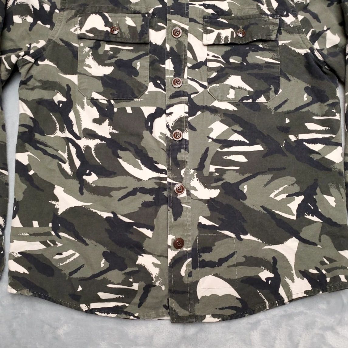 Vintage VINTAGE LL Bean Shirt Men Medium Green Camo Signature Slim fit Chamois Flannel 90s Retro Size US M / EU 48-50 / 2 - 2 Thumbnail