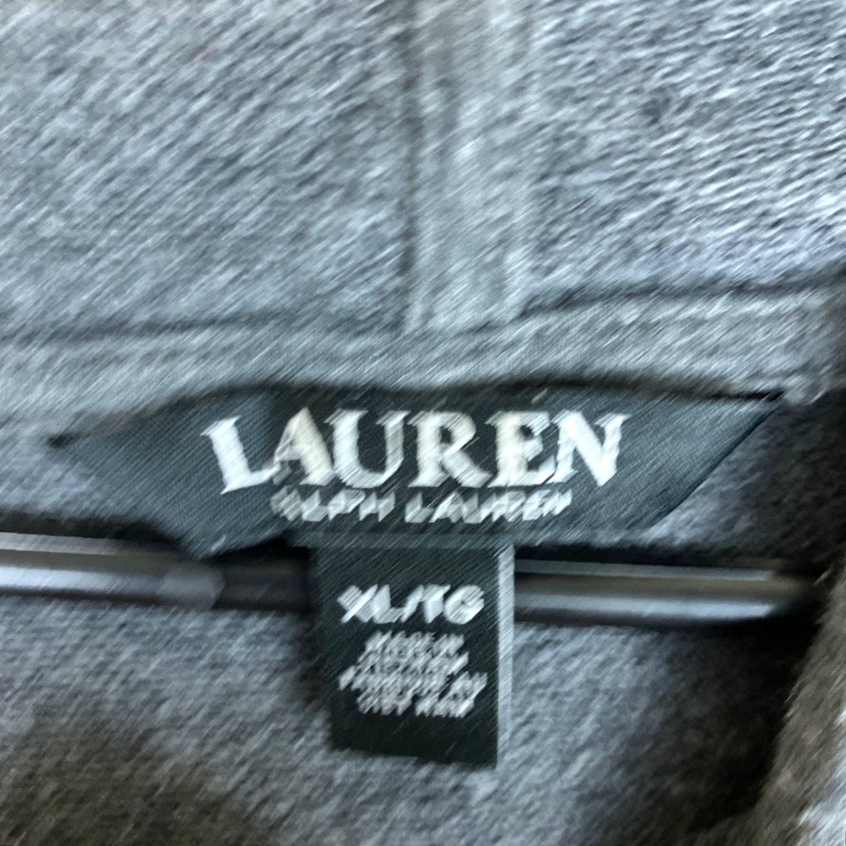 Ralph Lauren Lauren Ralph Lauren Womens Hoodie Gray Black Label Pullover Long Sleeve XL Large Size XLarge Hooded Sweater Casual Workwear Size XL / US 12-14 / IT 48-50 - 6 Thumbnail