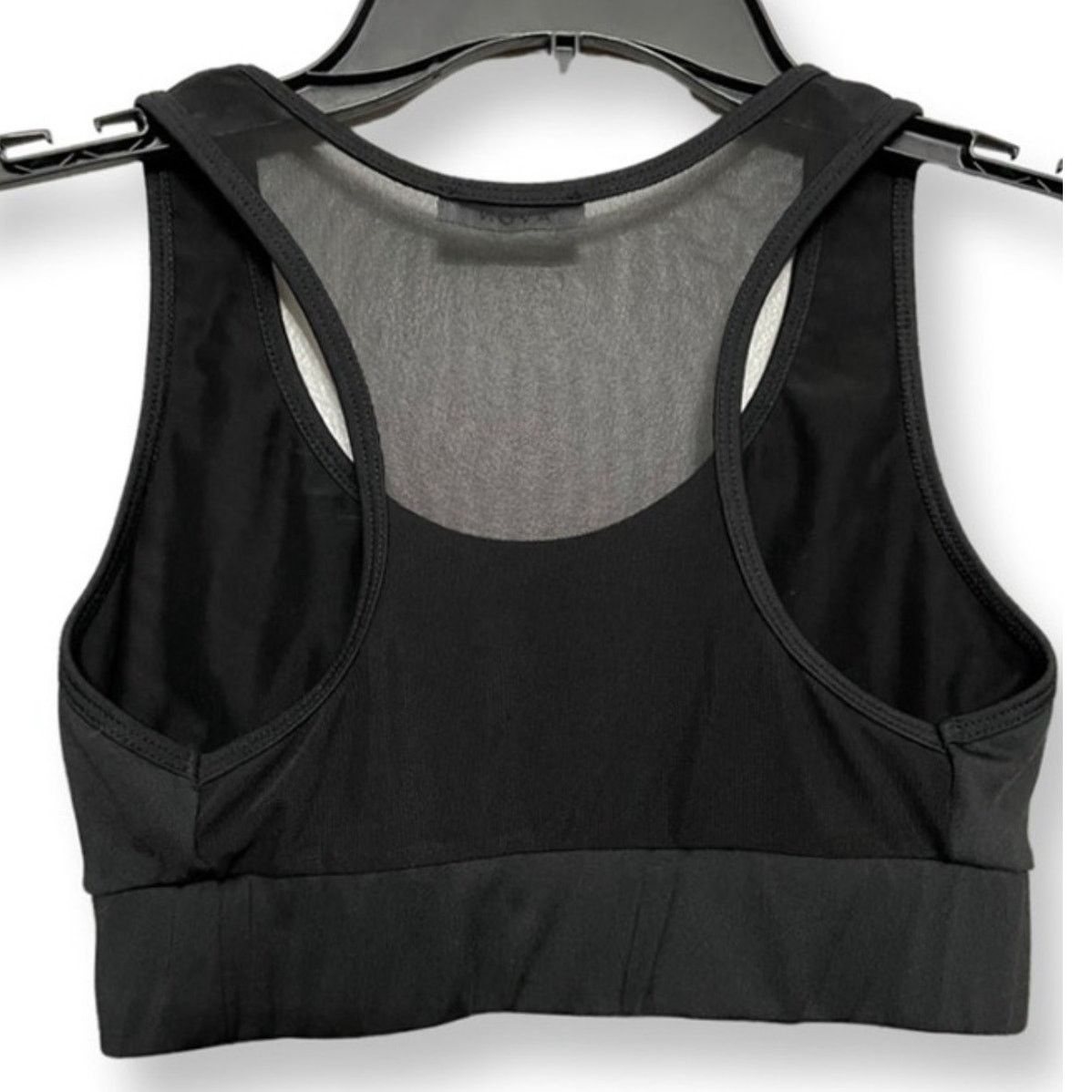 Other Avon Women's Black Racerback Sports Bra Sheer Back XS Size XS / US 0-2 / IT 36-38 - 4 Thumbnail