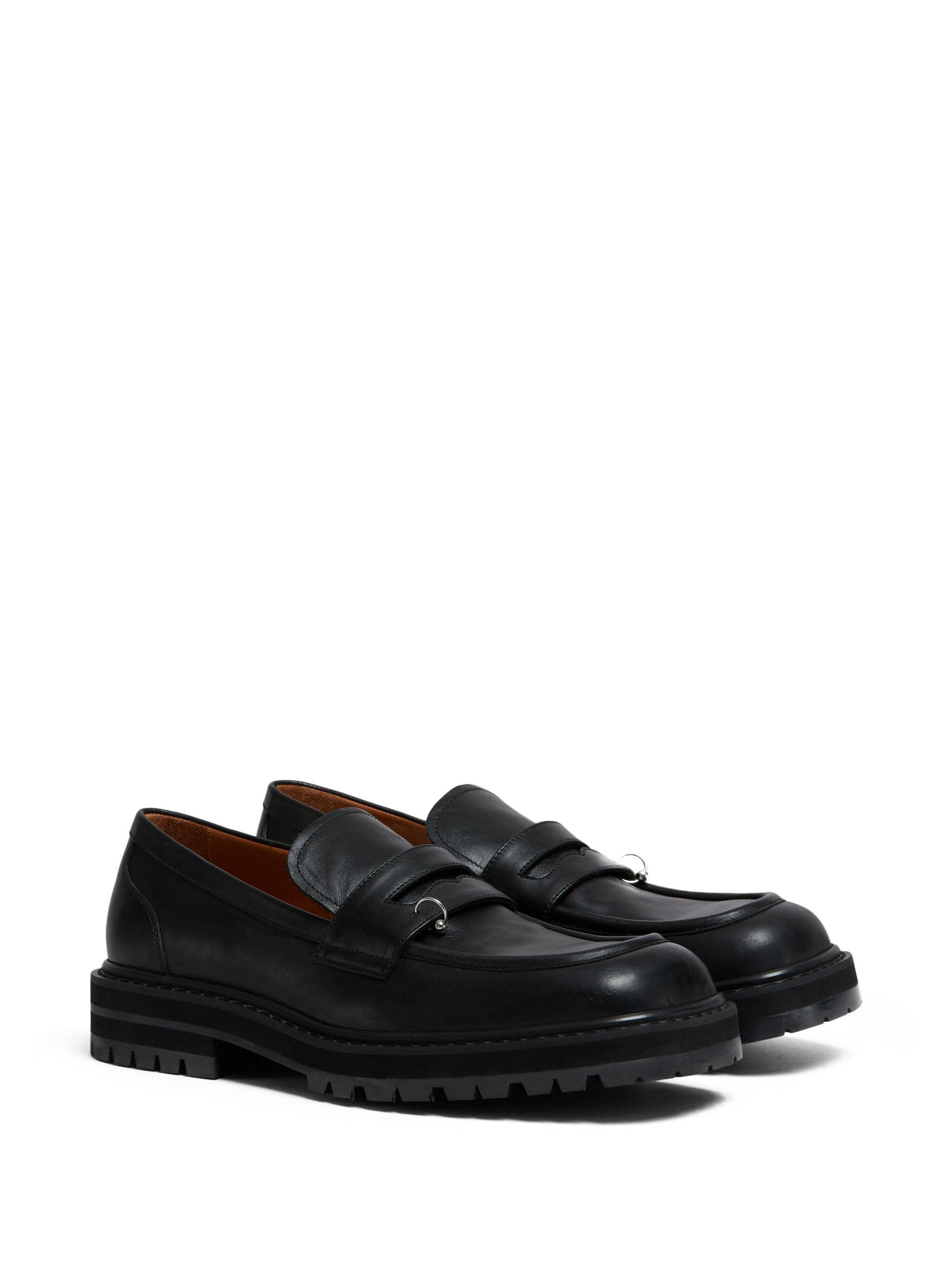 Marni o1s22i1n0924 Chunky Leather Loafers in Black Size US 11 / EU 44 - 2 Thumbnail
