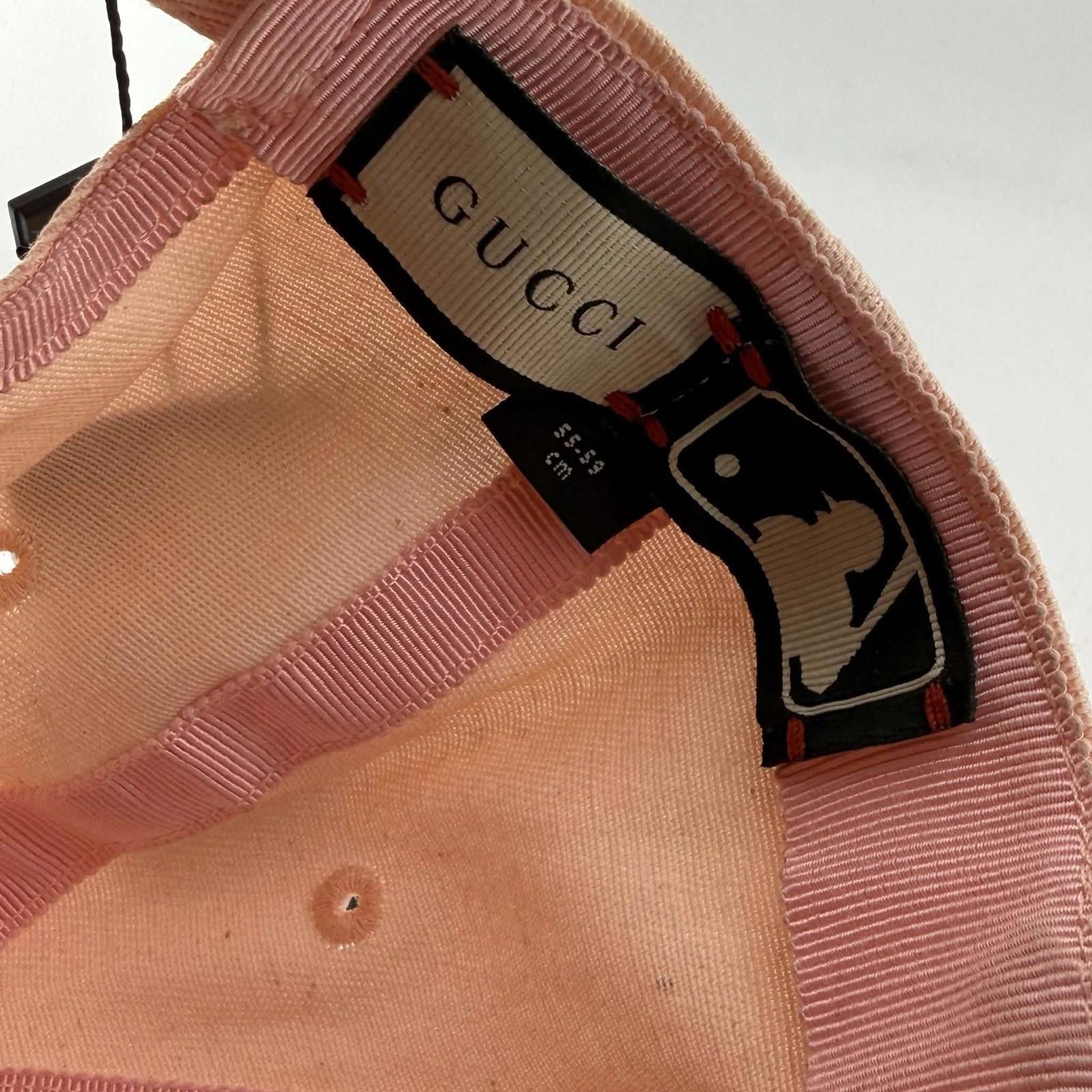 Gucci Gucci x New York Yankees Pink Cap Size ONE SIZE - 8 Thumbnail
