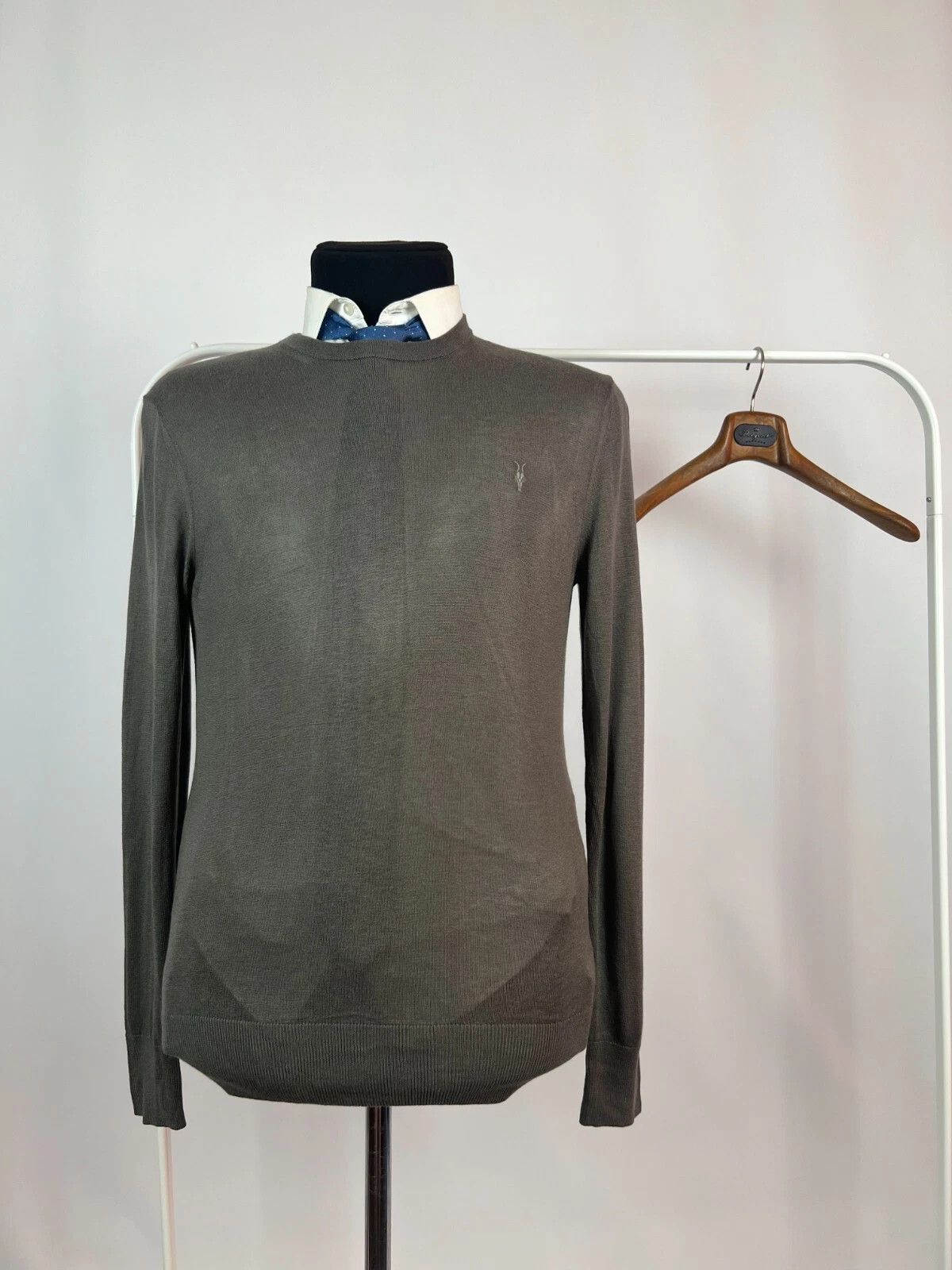 Allsaints ALLSAINTS Medium Nomo Crew Knit Ramskull Sweater Casual Size US M / EU 48-50 / 2 - 2 Thumbnail