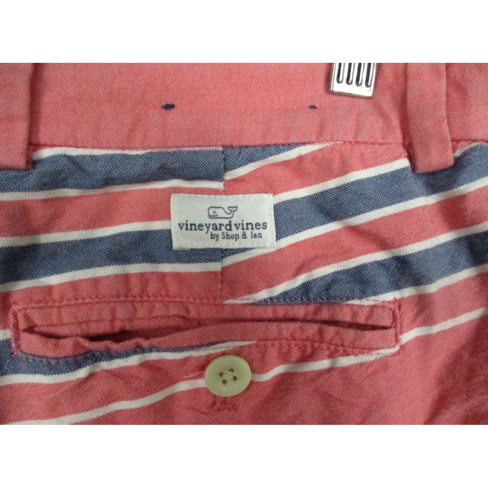 Vineyard Vines Vineyard Vines Shorts Men 32 Flat Front Breaker Short Salmon Blue Stripe Size US 32 / EU 48 - 6 Thumbnail