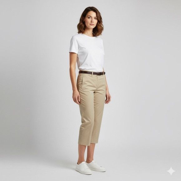 Prada Prada Straight Leg Cotton Crop Capri Pants - 8 / Medium Size 30" / US 8 / IT 44 - 15 Thumbnail