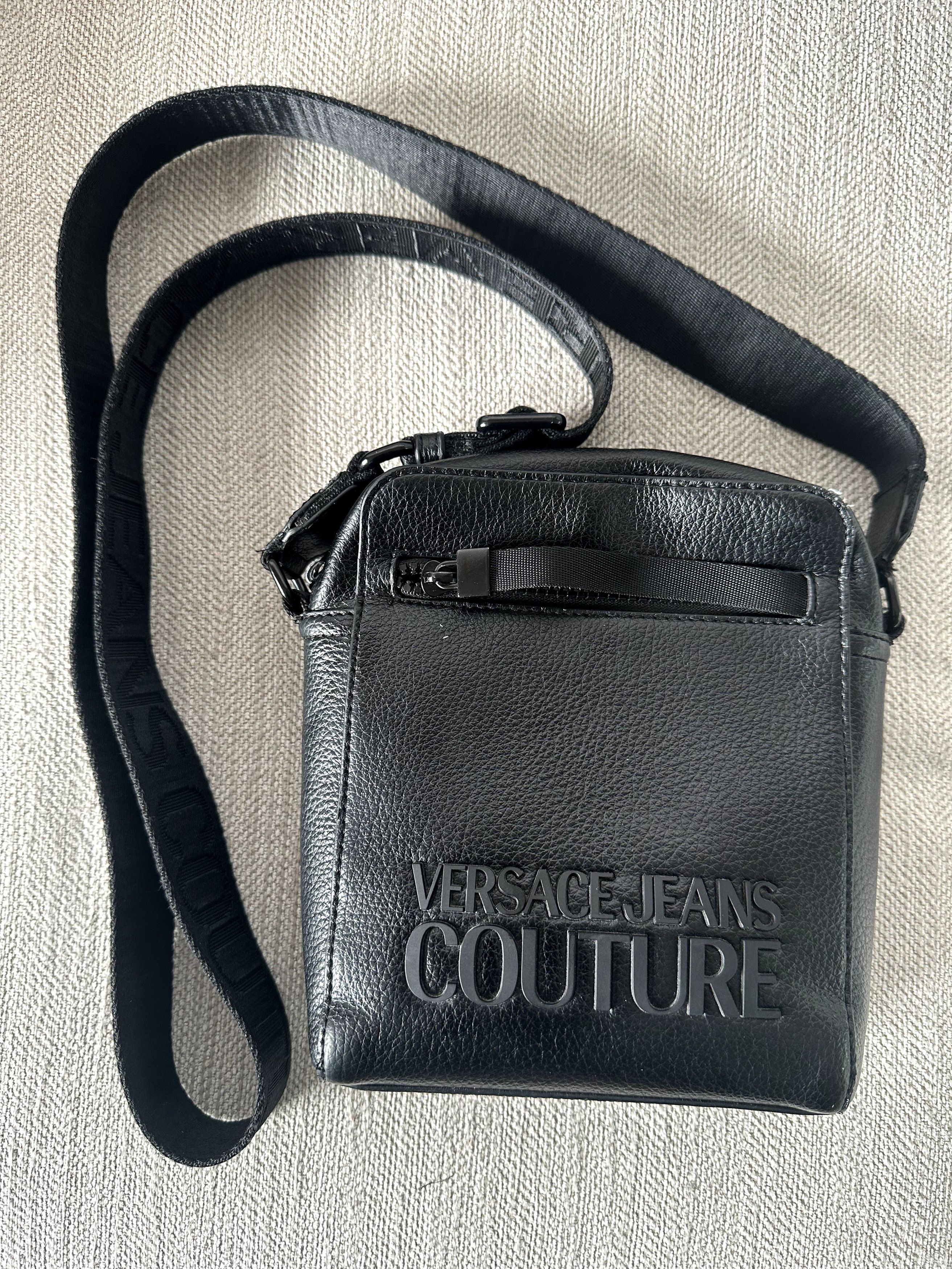Versace Jeans Couture Versace Jeans Couture Crossbody Messenger Bag Logo Embossed Size ONE SIZE - 1 Thumbnail