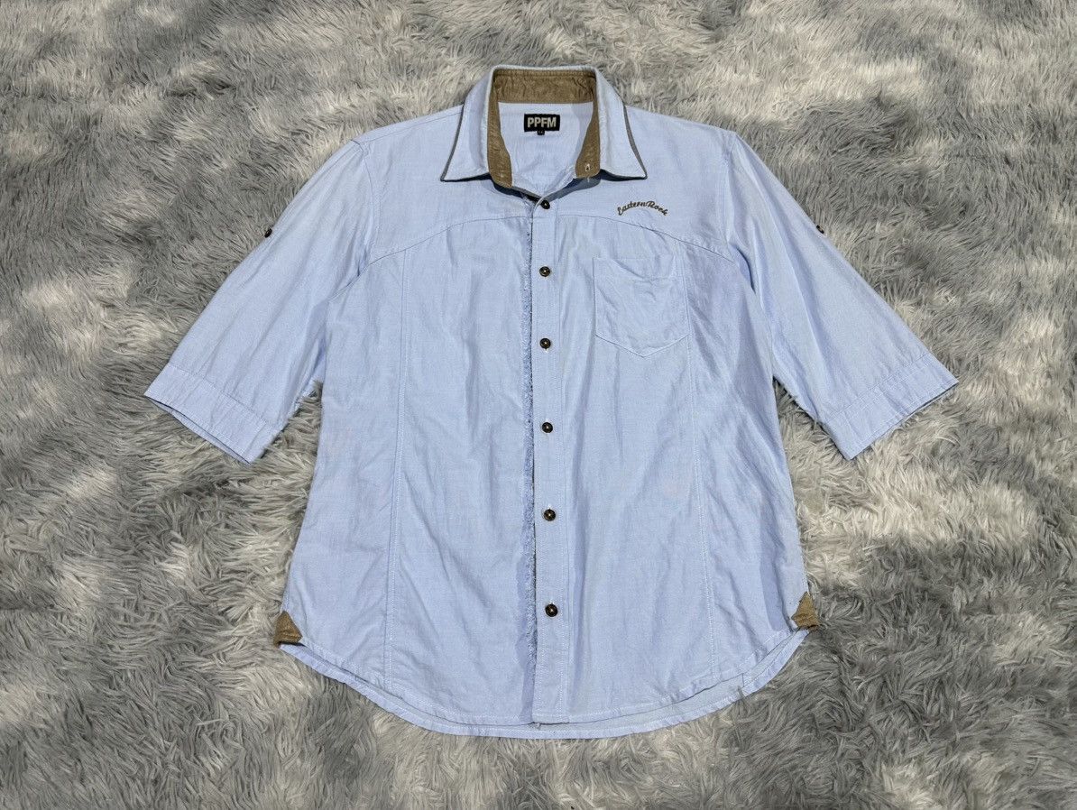 PPFM 🔥Rare Y2K PPFM Eastern Rock Double Layer Collar Shirt Size US L / EU 52-54 / 3 - 2 Thumbnail