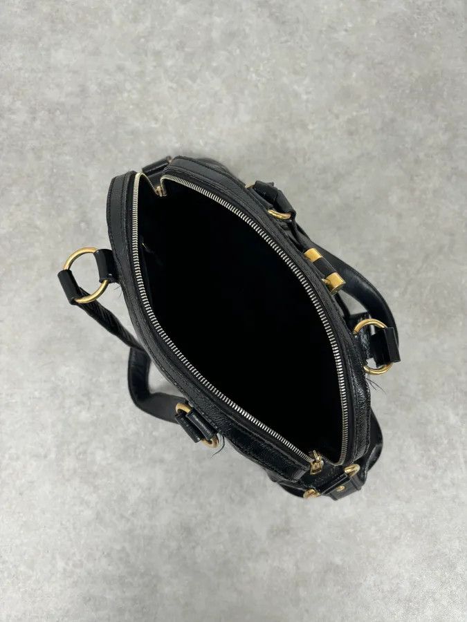 Yves Saint Laurent FW2010 Yves Saint Laurent Black Leather Muse Tote Bag Large Size ONE SIZE - 8 Thumbnail