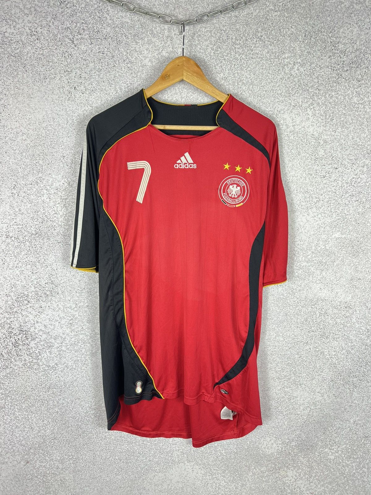 Adidas Adidas Germany 2005/07 Schweinsteiger Away Soccer Jersey Size US XL / EU 56 / 4 - 2 Thumbnail