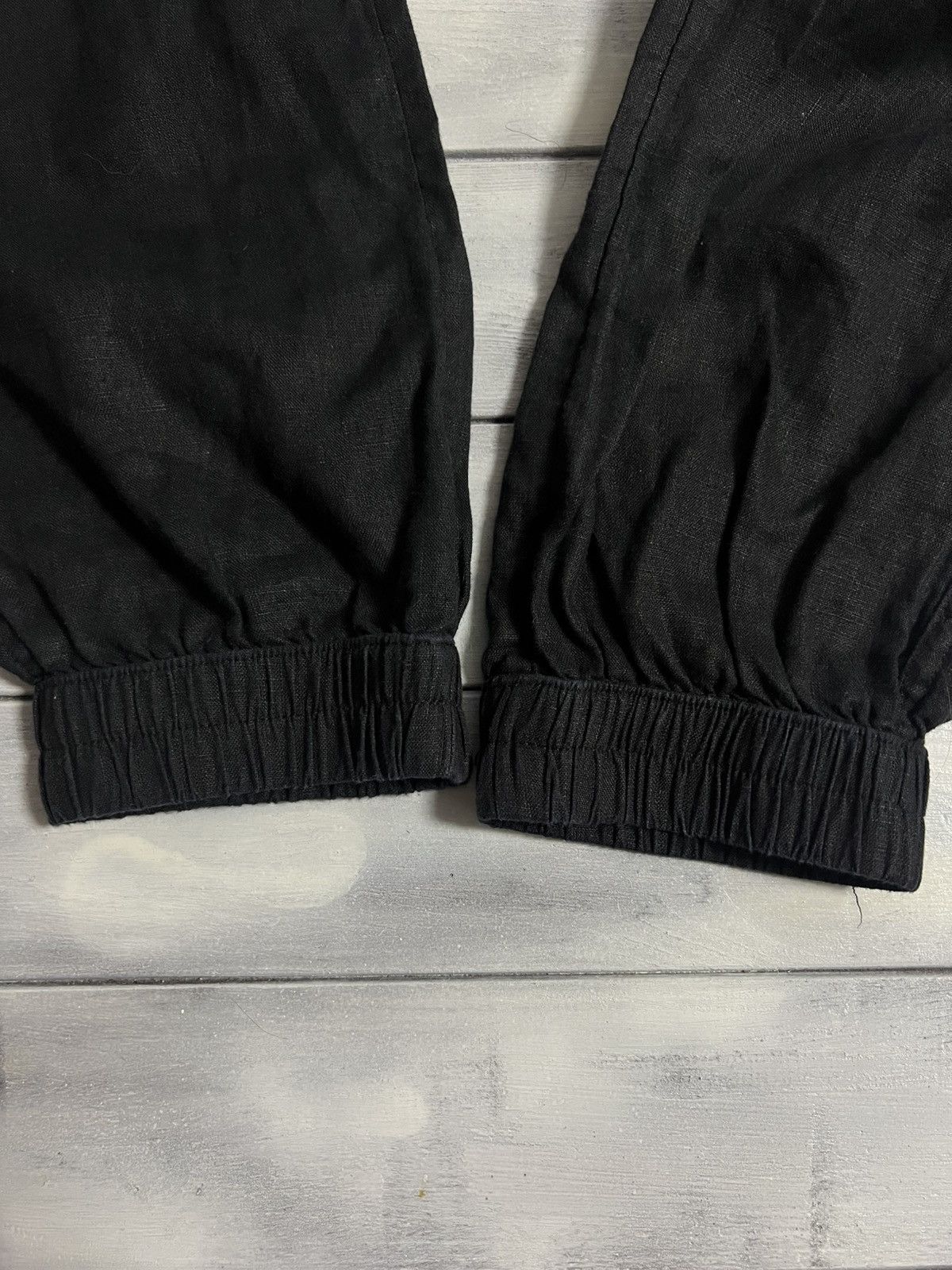 Japanese Brand × Nicole Miller Rare Pants 100% Linen Nikole Miller New York Jogger Size 32" / US 10 / IT 46 - 4 Thumbnail