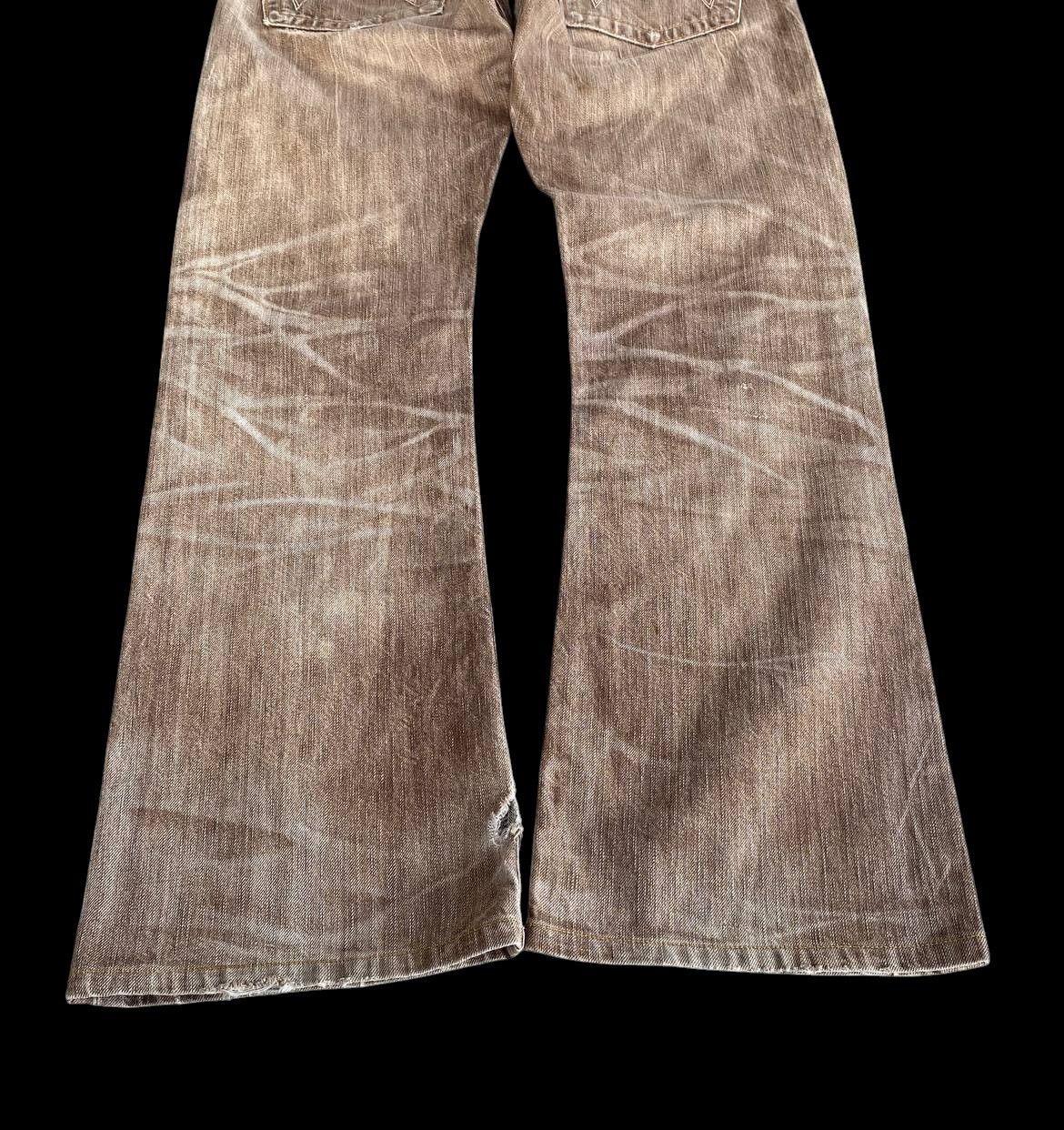 Edwin × Vintage FLARED VINTAGE EDWIN BLUETRIP JAPAN BROWNCLAWMARK DISTRESSED Size US 28 / EU 44 - 8 Thumbnail