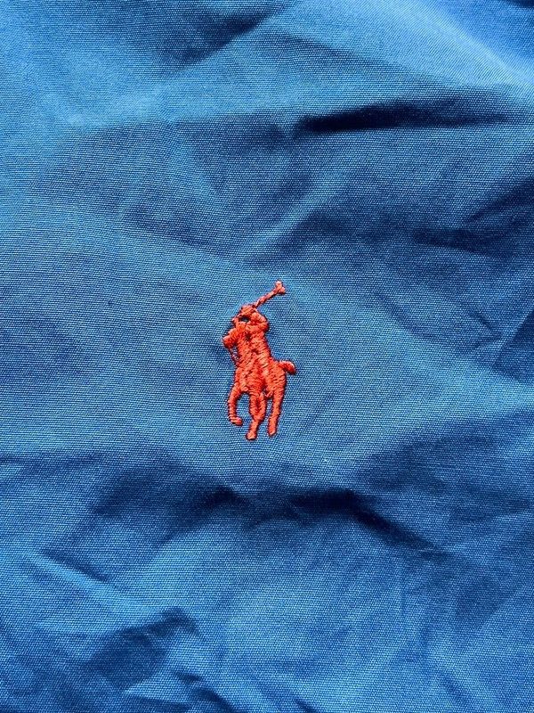 Polo Ralph Lauren Polo Ralph Lauren Sz XL Custom Fit Small Pony Blue Shirt Size US XL / EU 56 / 4 - 8 Thumbnail