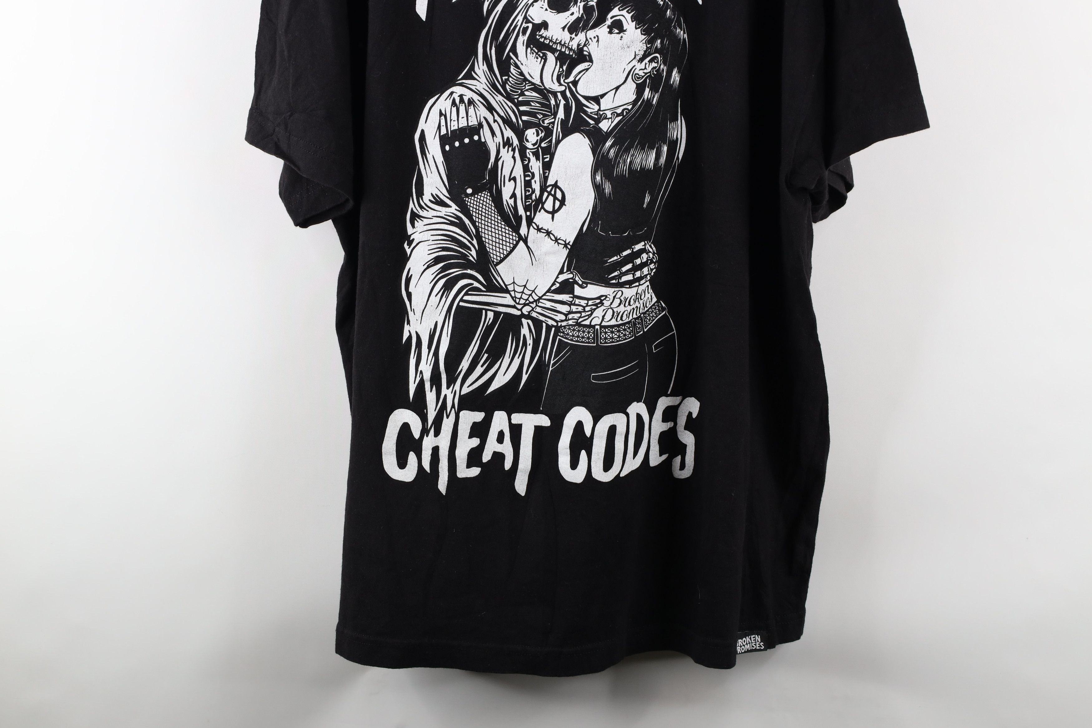 Vintage Broken Promises x Cheat Codes Grim Reaper T-Shirt Black Size US XXL / EU 58 / 5 - 3 Thumbnail