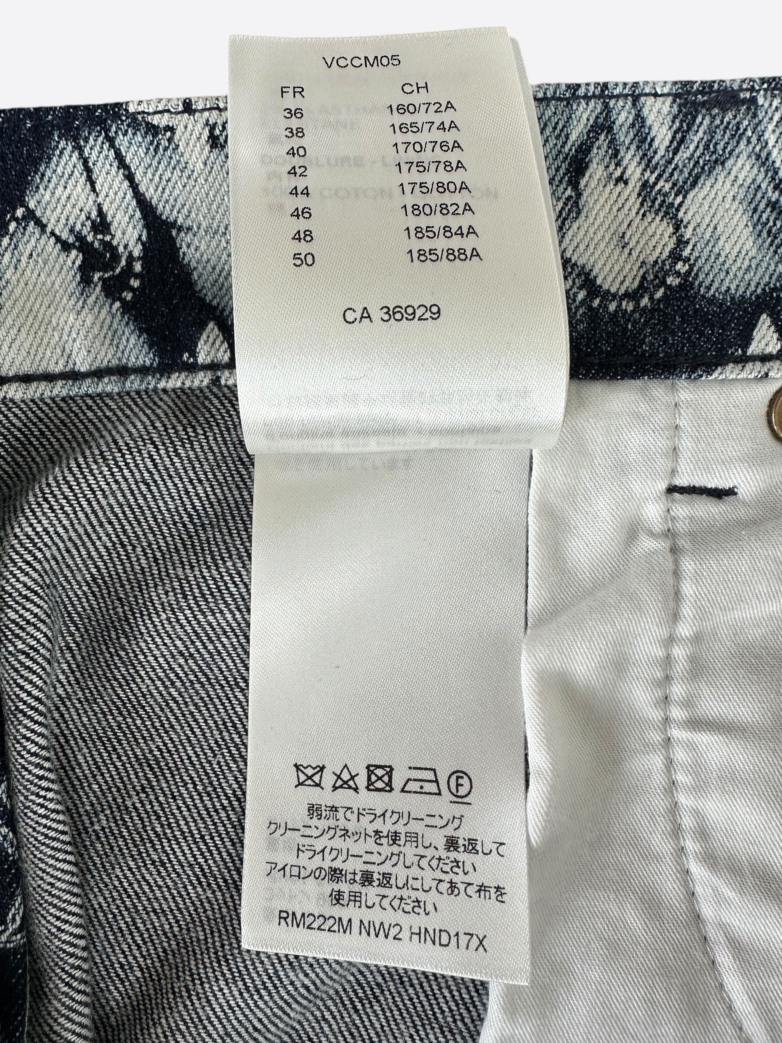 Louis Vuitton Louis Vuitton Blue Bleached Bandana Monogram Denim Shorts Size US 34 / EU 50 - 6 Thumbnail