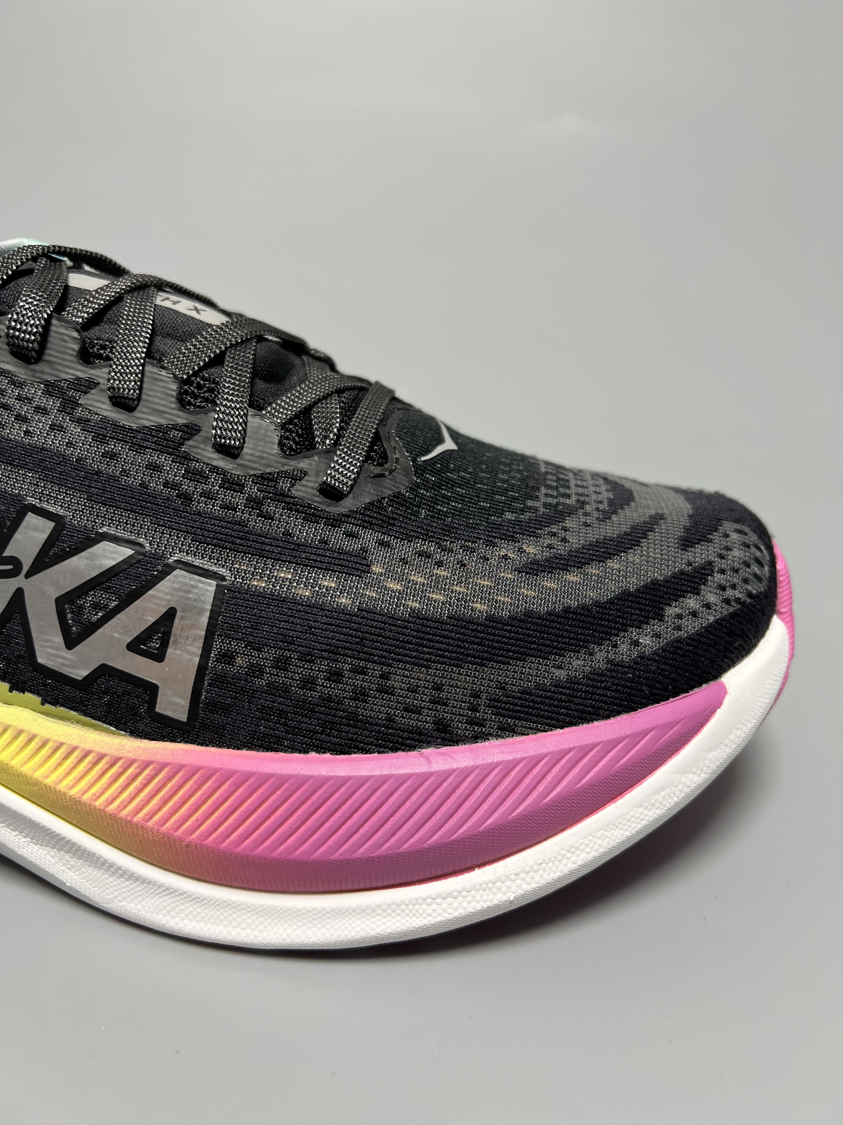 Hoka 7B Hoka One One Mach X "Black Rainbow" Women's Running Shoes Size US 7 / IT 37 - 13 Thumbnail