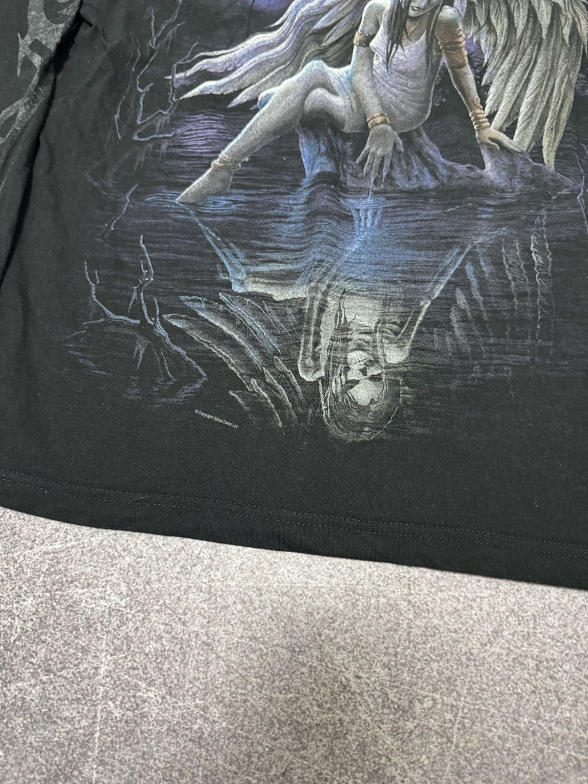 Vintage Vintage 90s Skull Longsleeve Spiral Y2K Affliction Style Size US L / EU 52-54 / 3 - 6 Thumbnail
