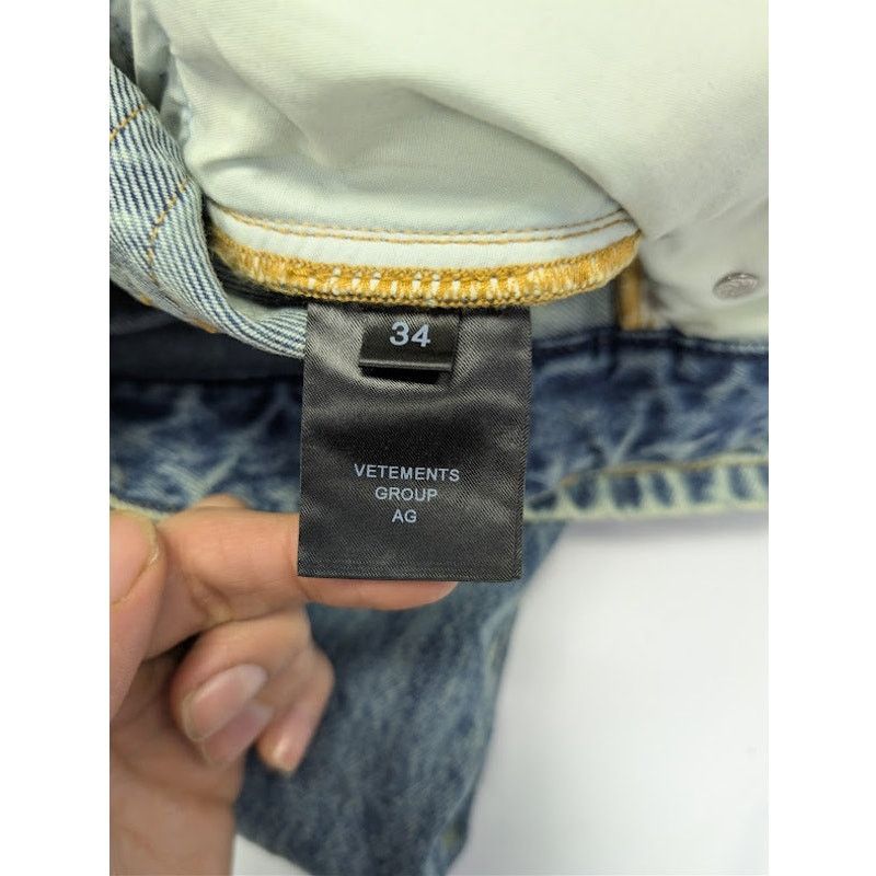 Vetements o1rshd1 Denim Jeans in Indigo Blue Size US 34 / EU 50 - 17 Thumbnail
