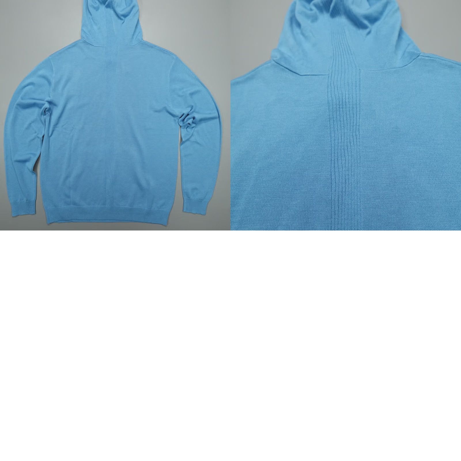 Footjoy FootJoy Dri-Release Performance Hoodie Sweater Men's Size L Riviera Wool Blend Blue Pullover Knit Pockets Hooded Sports Golf Regular Adults Mens Size US L / EU 52-54 / 3 - 8 Thumbnail