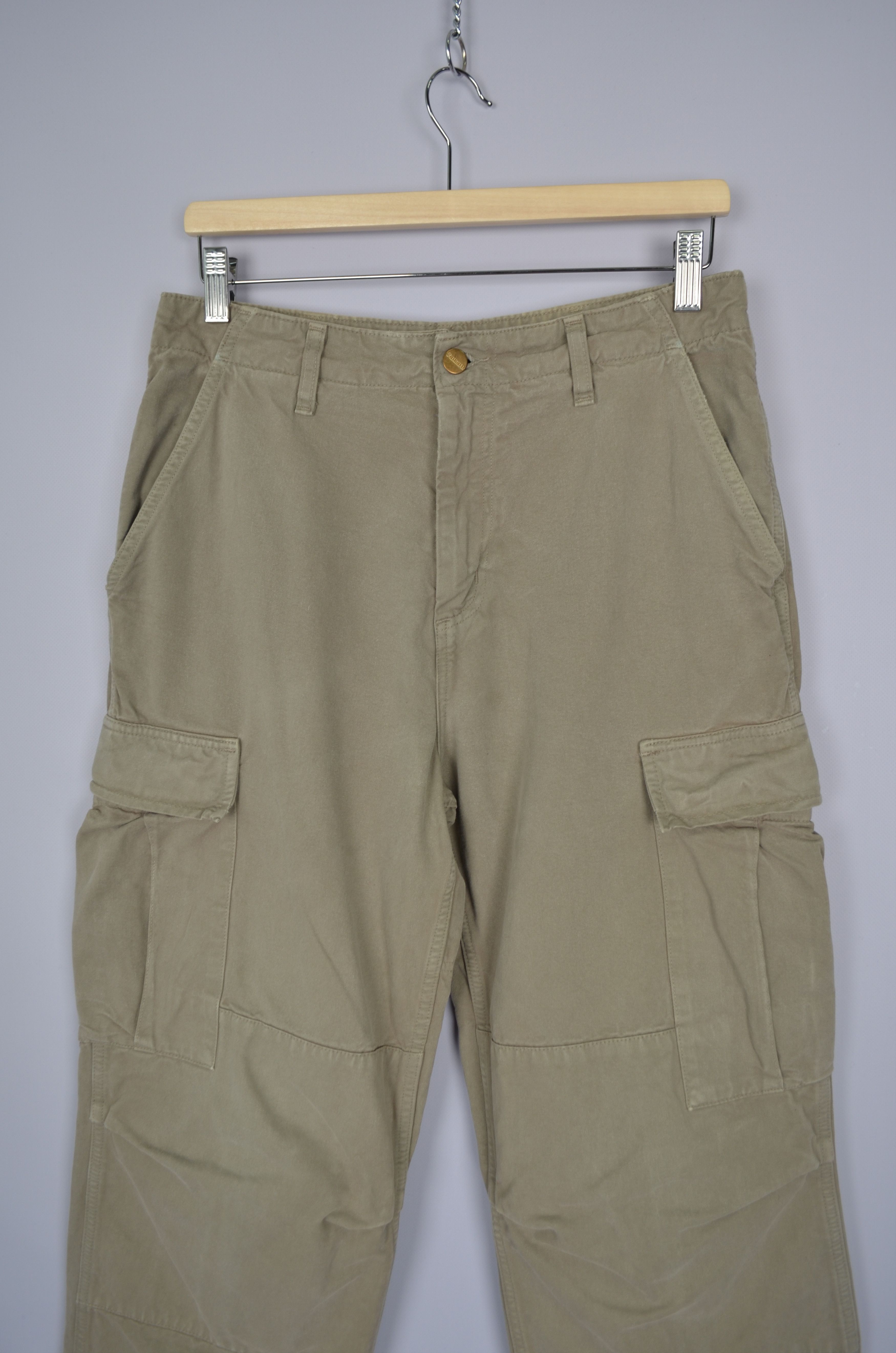 Carhartt × Carhartt Wip Vintage 90s Carhartt Cargo Pants Beige Size W29 L30 Size US 29 - 10 Thumbnail