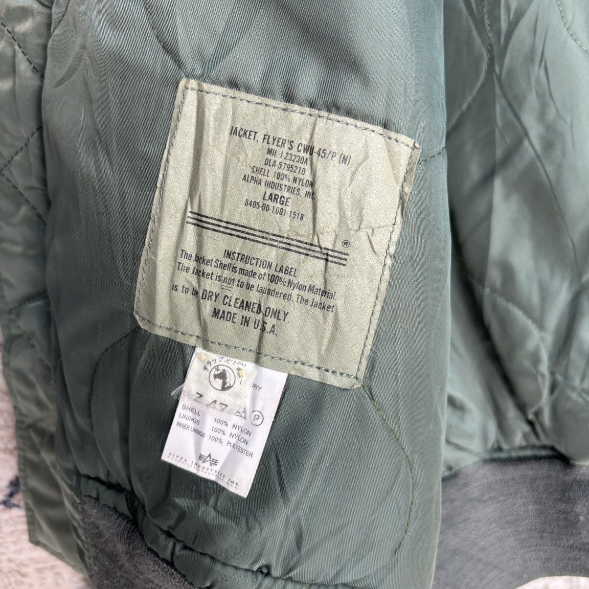 Alpha Industries × Vintage VINTAGE ALPHA INDUSTRIES BOMBER JACKET MADE IN USA Size US L / EU 52-54 / 3 - 15 Thumbnail
