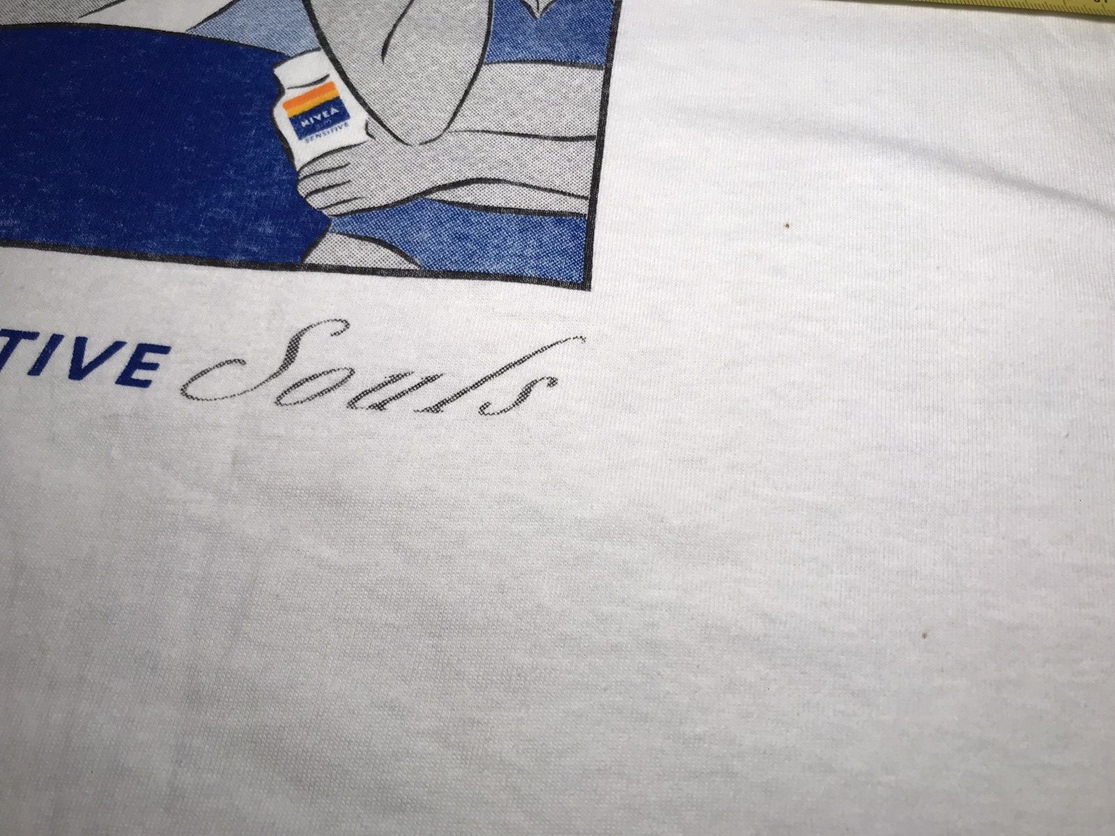 Other Vintage Y2K 90s NIVEA Sensitive Souls Screen Stars T-shirt Size US XL / EU 56 / 4 - 3 Thumbnail