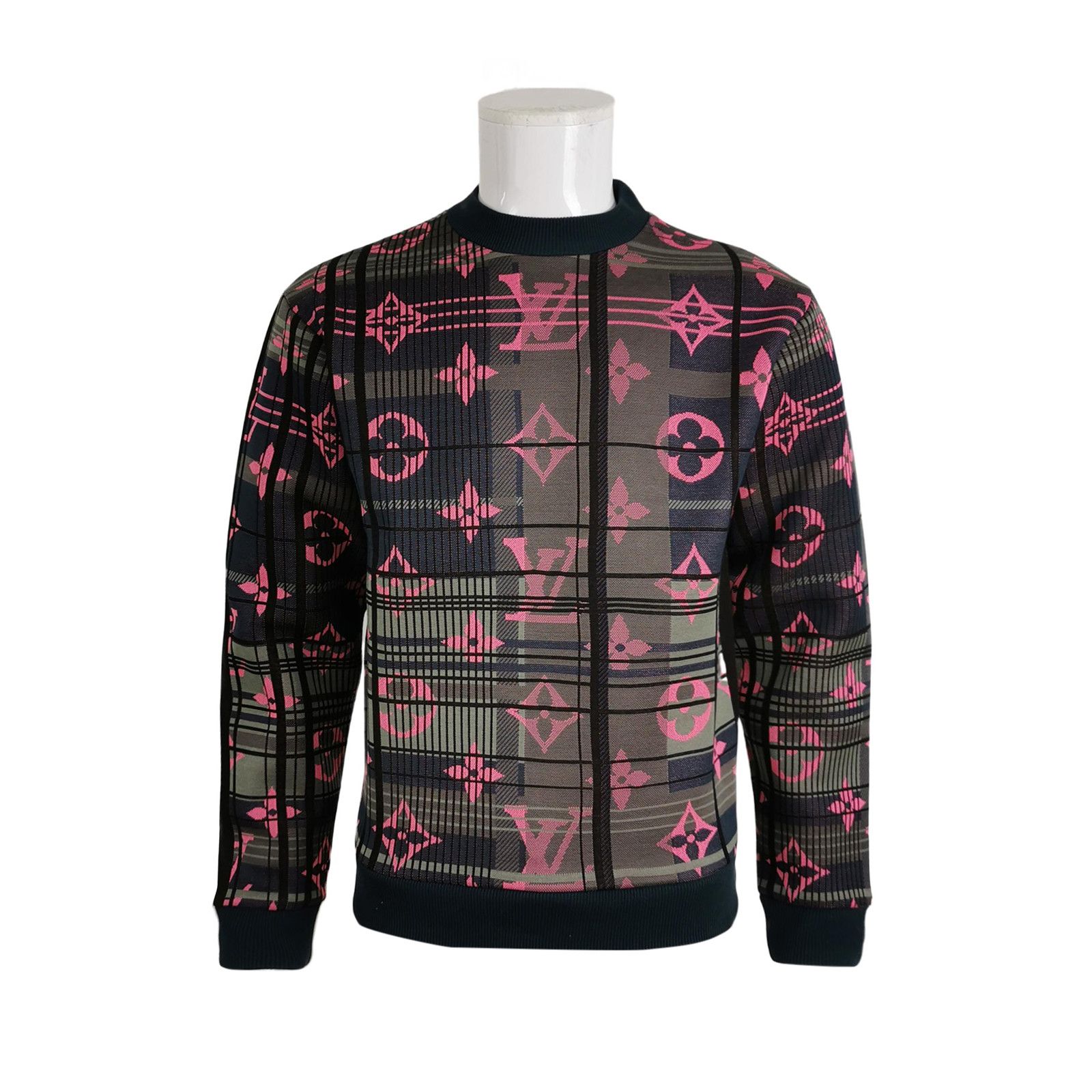 Louis Vuitton Louis Vuitton Monogram Plaid Sweatshirt Size S Size US S / EU 44-46 / 1 - 1 Thumbnail