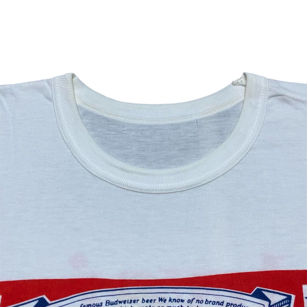 Budweiser × Vintage Rare‼️🔥Vintage Budweiser Big Logo Single Stitch T-Shirt Size US S / EU 44-46 / 1 - 3 Thumbnail