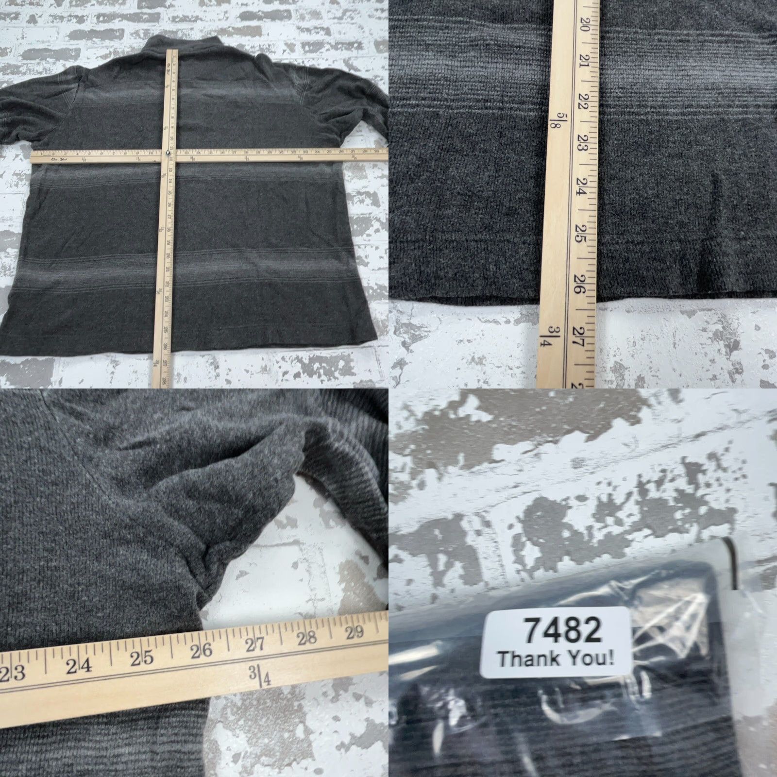 Nautica Nautica Sweater Men XL Gray Striped Knit Quarter Zip Pullover 1/4 Zip All Seasons Golf Brand Nautica Mens Sweater Gray Striped Knit Pullover XL Size US XL / EU 56 / 4 - 8 Thumbnail