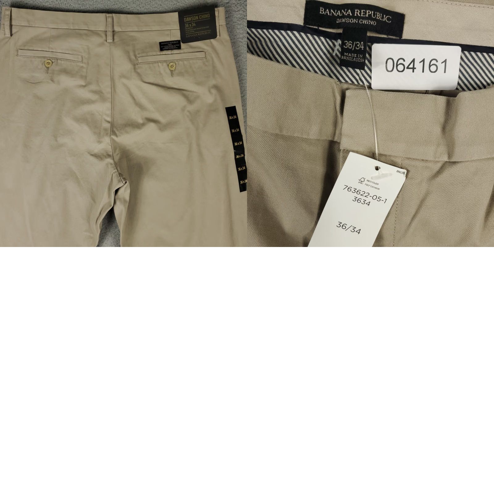 Banana Republic Banana Republic Chino Pants Mens 36x34 Beige Relaxed Flat Front Casual Size US 36 / EU 52 - 8 Thumbnail