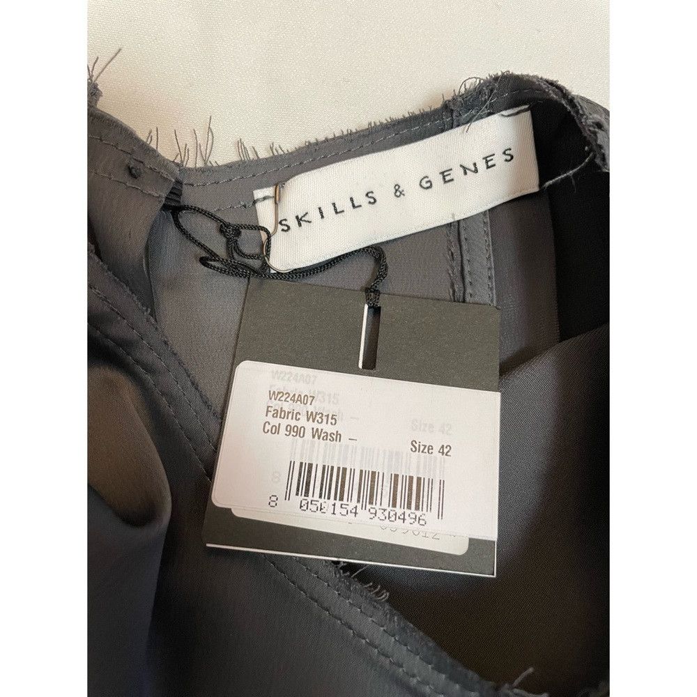 Other NWT New $232 Skills & Genes Grey Satin Midi Dress Size 6 Size S / US 4 / IT 40 - 7 Thumbnail