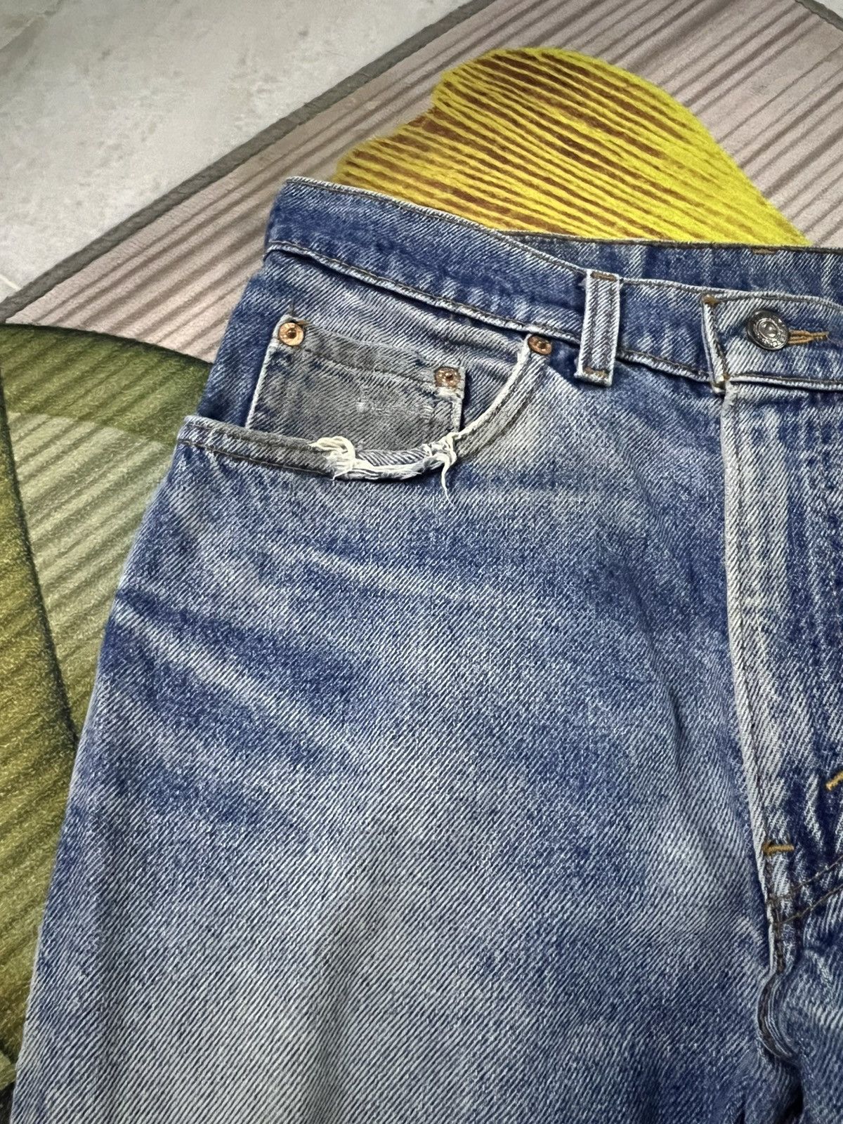 Levi's 1993 Vintage Levis 510 USA Distressed Blue Jean Size US 28 / EU 44 - 7 Thumbnail