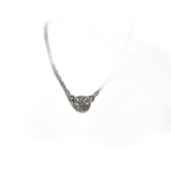 Tiffany & Co. Tiffany Platinum Necklace with Diamond Pendant Size ONE SIZE - 1 Thumbnail