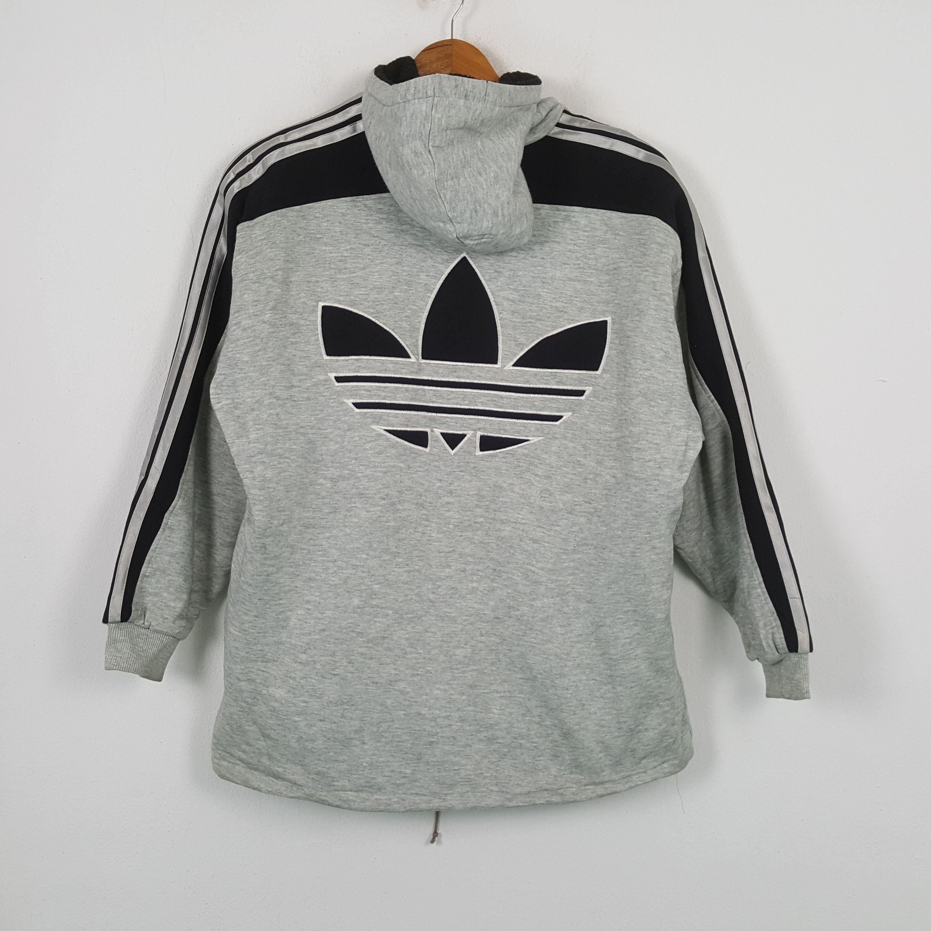 Adidas × Vintage Vintage ADIDAS Sportswear Big Logo Hoodies Jacket c282n9 Size US XL / EU 56 / 4 - 3 Thumbnail