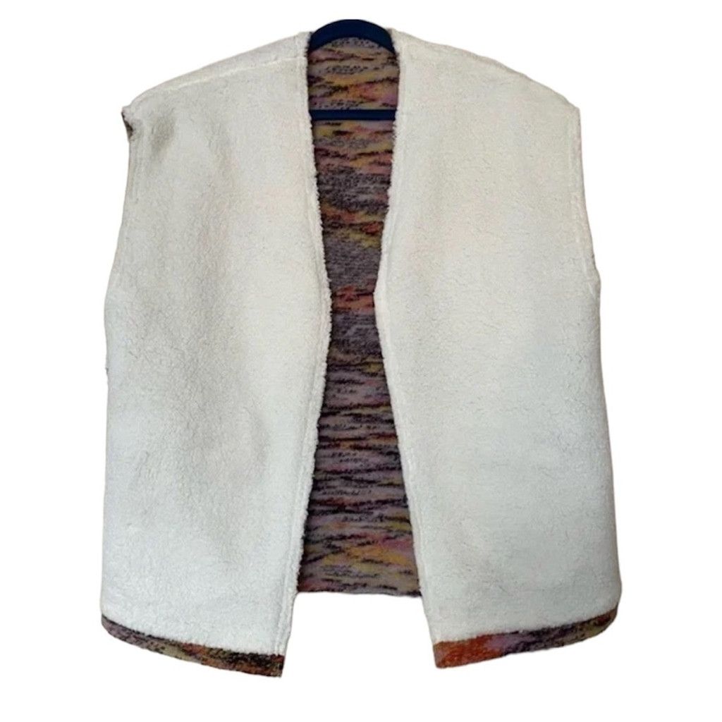 Free People Free PEOPLE Layer Up Vest Wool and Sherpa Reversible XS Size XXS / US 00 / IT 34 - 4 Thumbnail