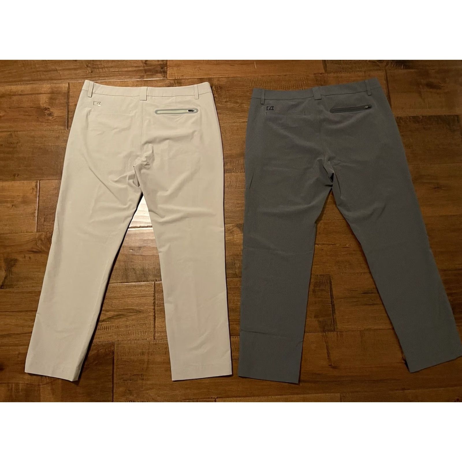 Cutter & Buck Cutter & Buck Bainbridge Sport Technical Mens Everyday Pants - 36x30 Gray - 88% Polyester 12% Spandex - Chino Style - Regular Size Mens Size US 36 / EU 52 - 4 Thumbnail